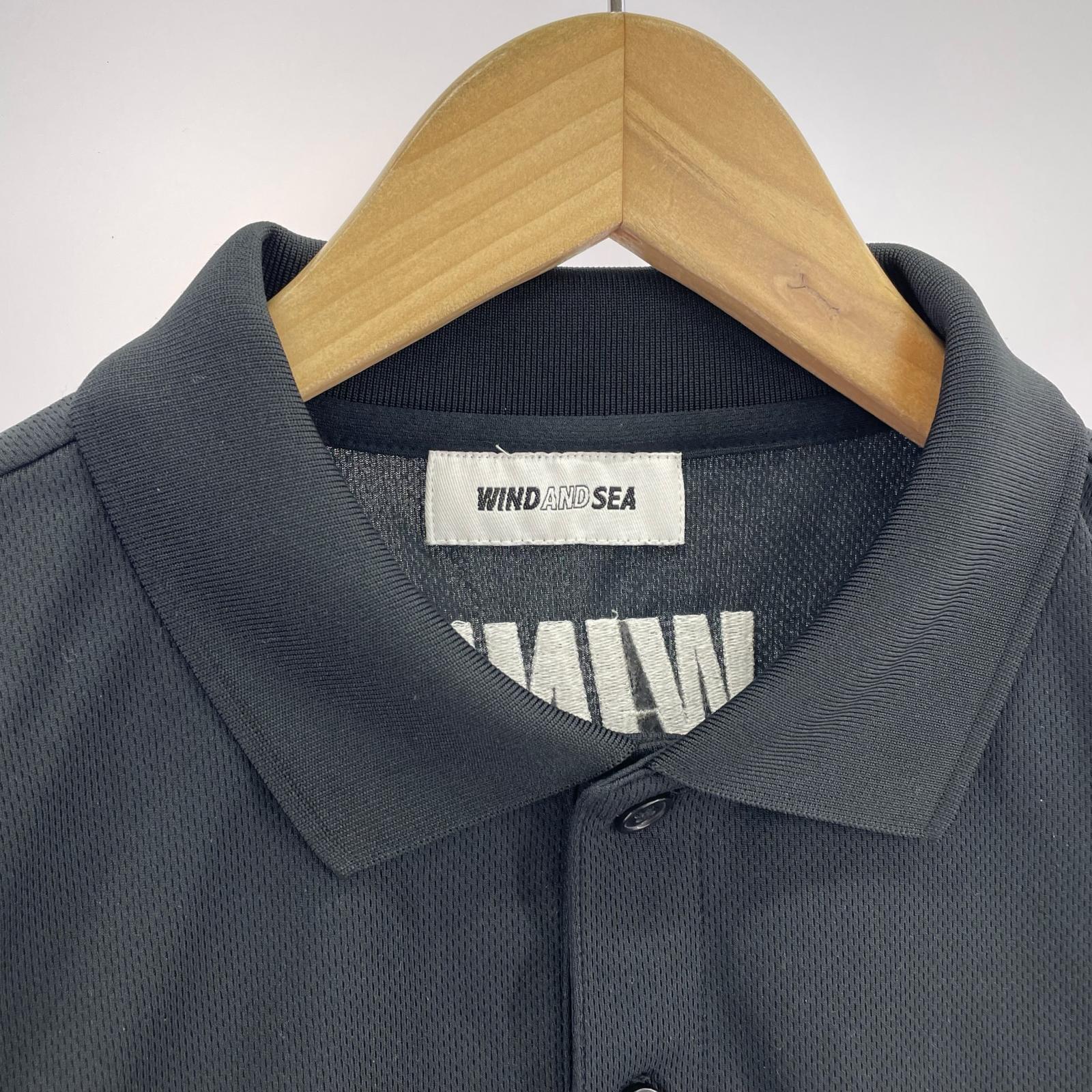 ポロシャツ 鹿の子 LS Polo Shirt 黒 L ブラック