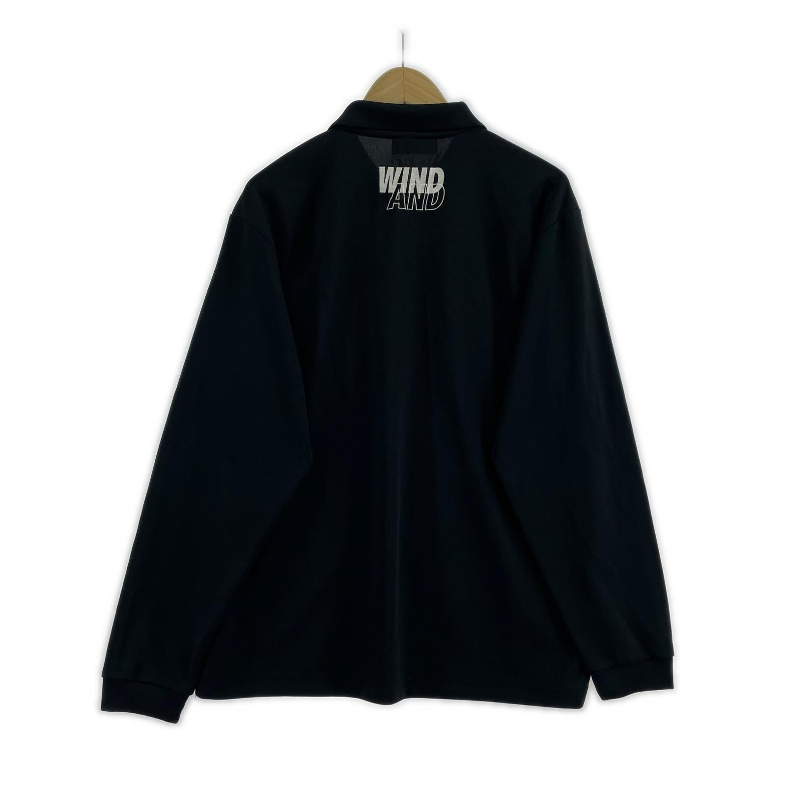 ポロシャツ 鹿の子 LS Polo Shirt 黒 L ブラック