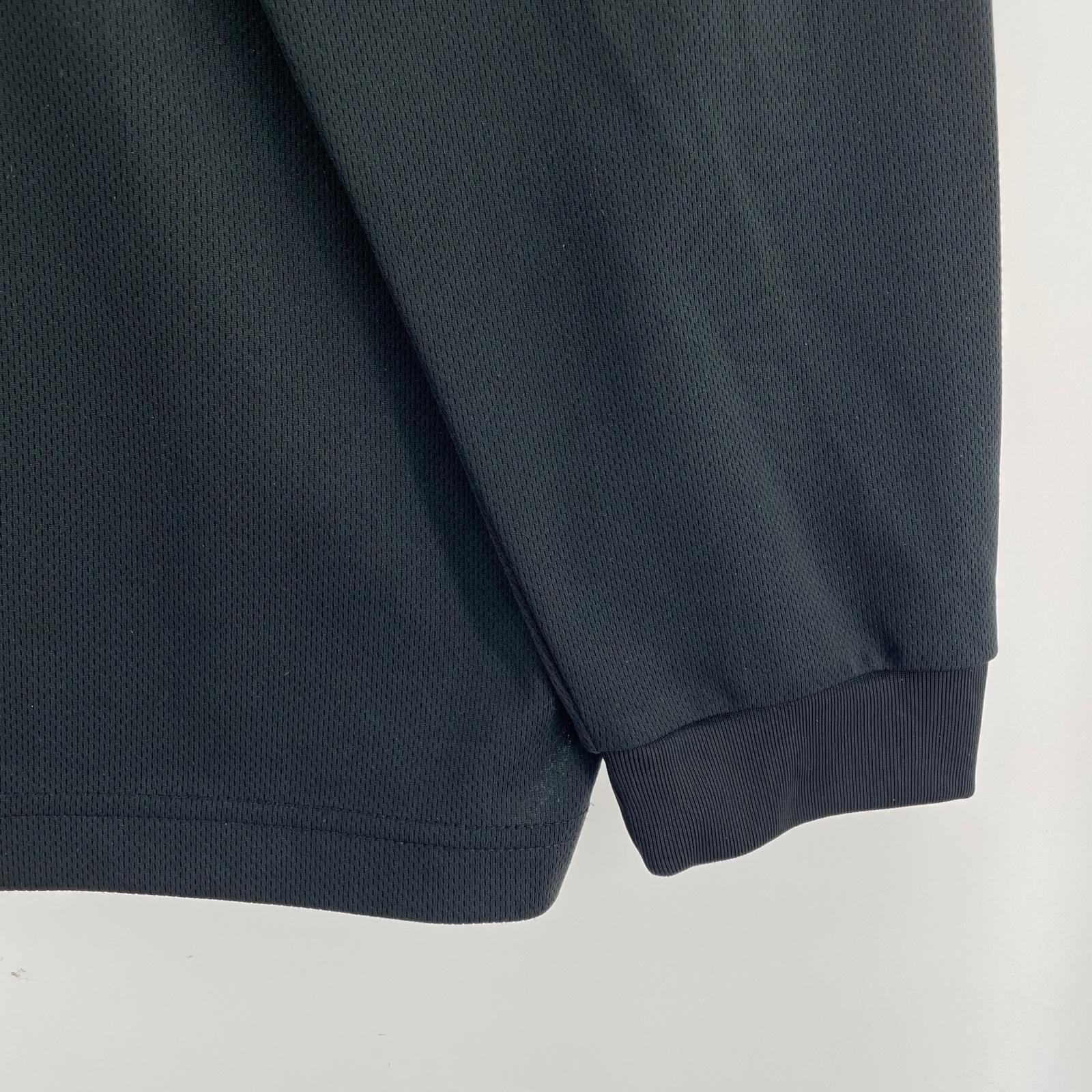 ポロシャツ 鹿の子 LS Polo Shirt 黒 L ブラック