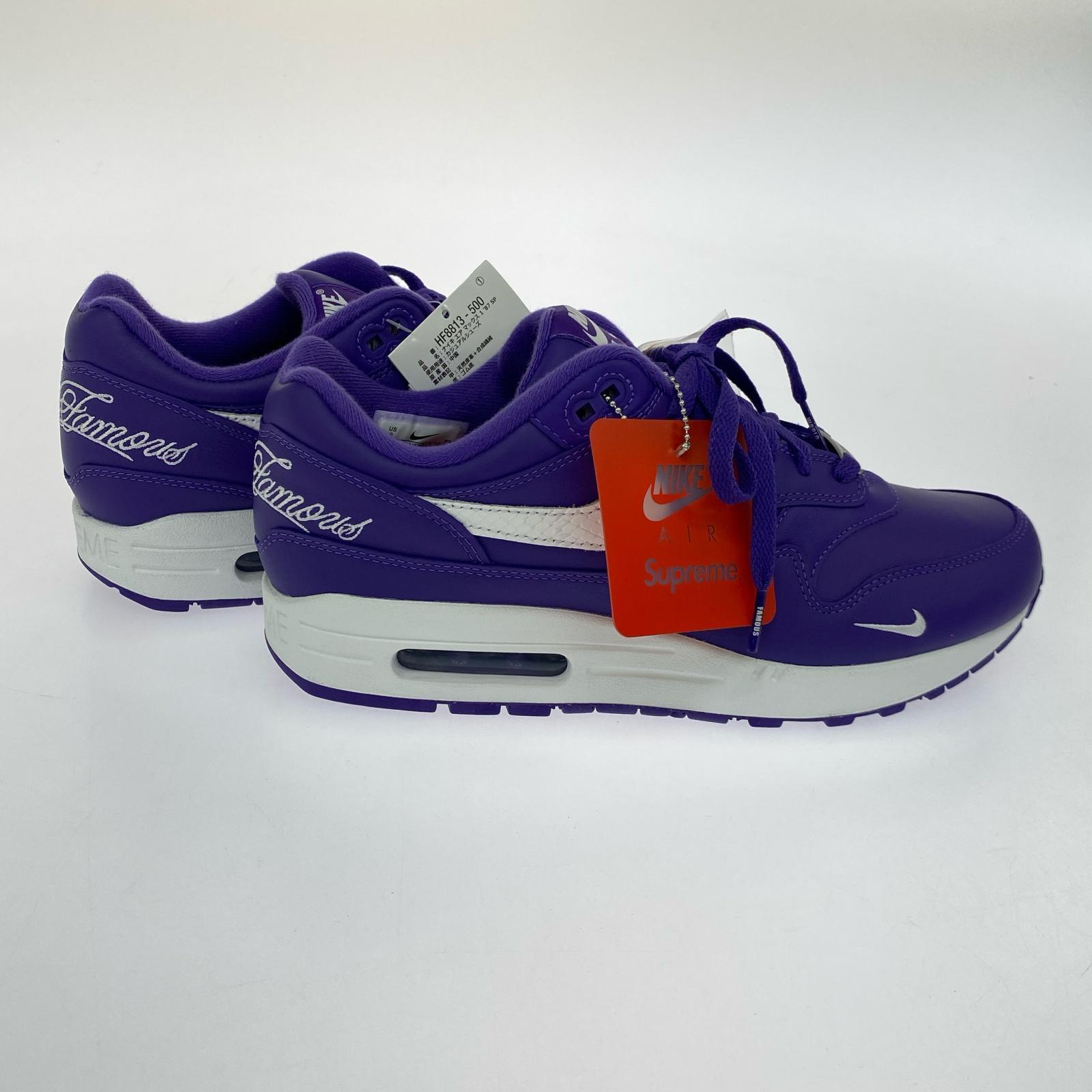 スニーカー Supreme Air Max 1 87 (27.0cm) HF8813-500 27cm (US9 UK8 1/2 EU44) パープル