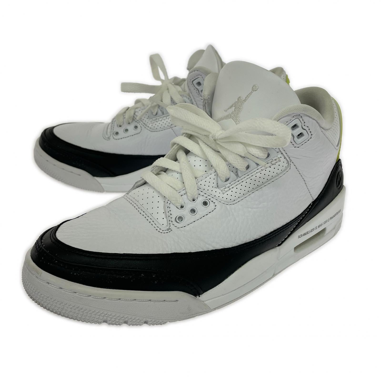 その他靴 Fragment × Nike Air Jordan 3 WHT BLK 26.0cm 26cm (US8 UK7 1/2 EU42) ホワイト