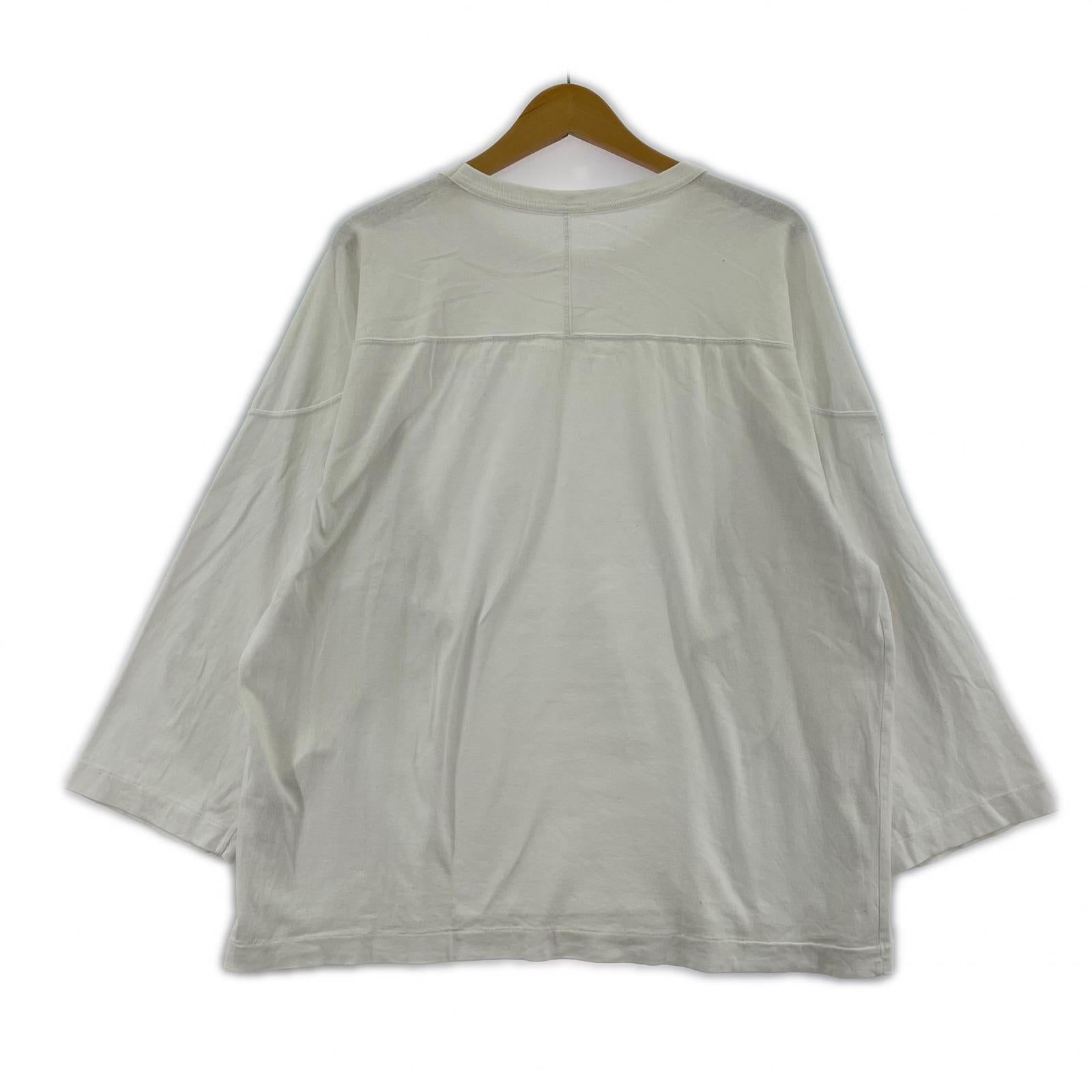 長袖Tシャツ COMOLI 20AW フットボールTee 2 ホワイト 2 ホワイト