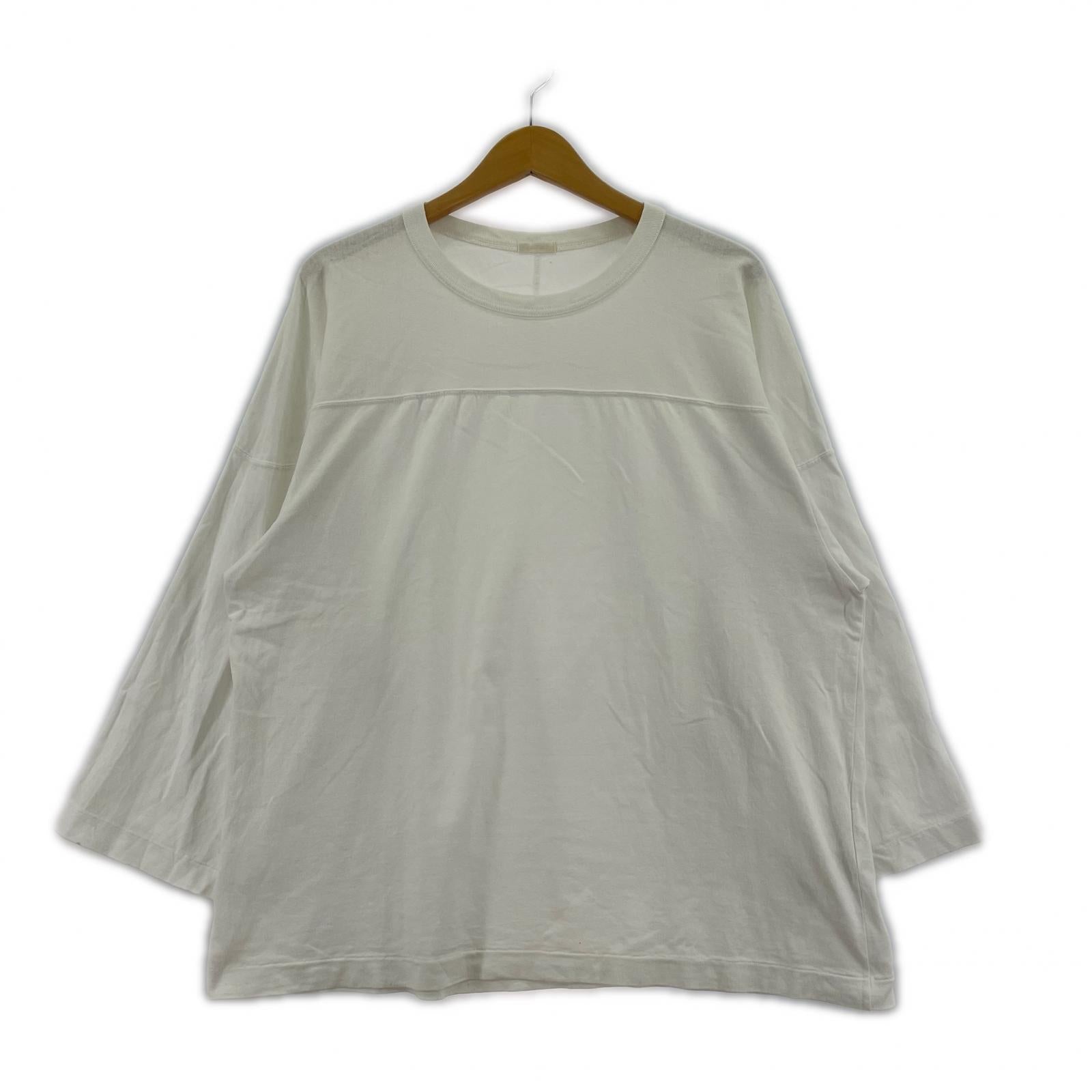 長袖Tシャツ COMOLI 20AW フットボールTee 2 ホワイト 2 ホワイト