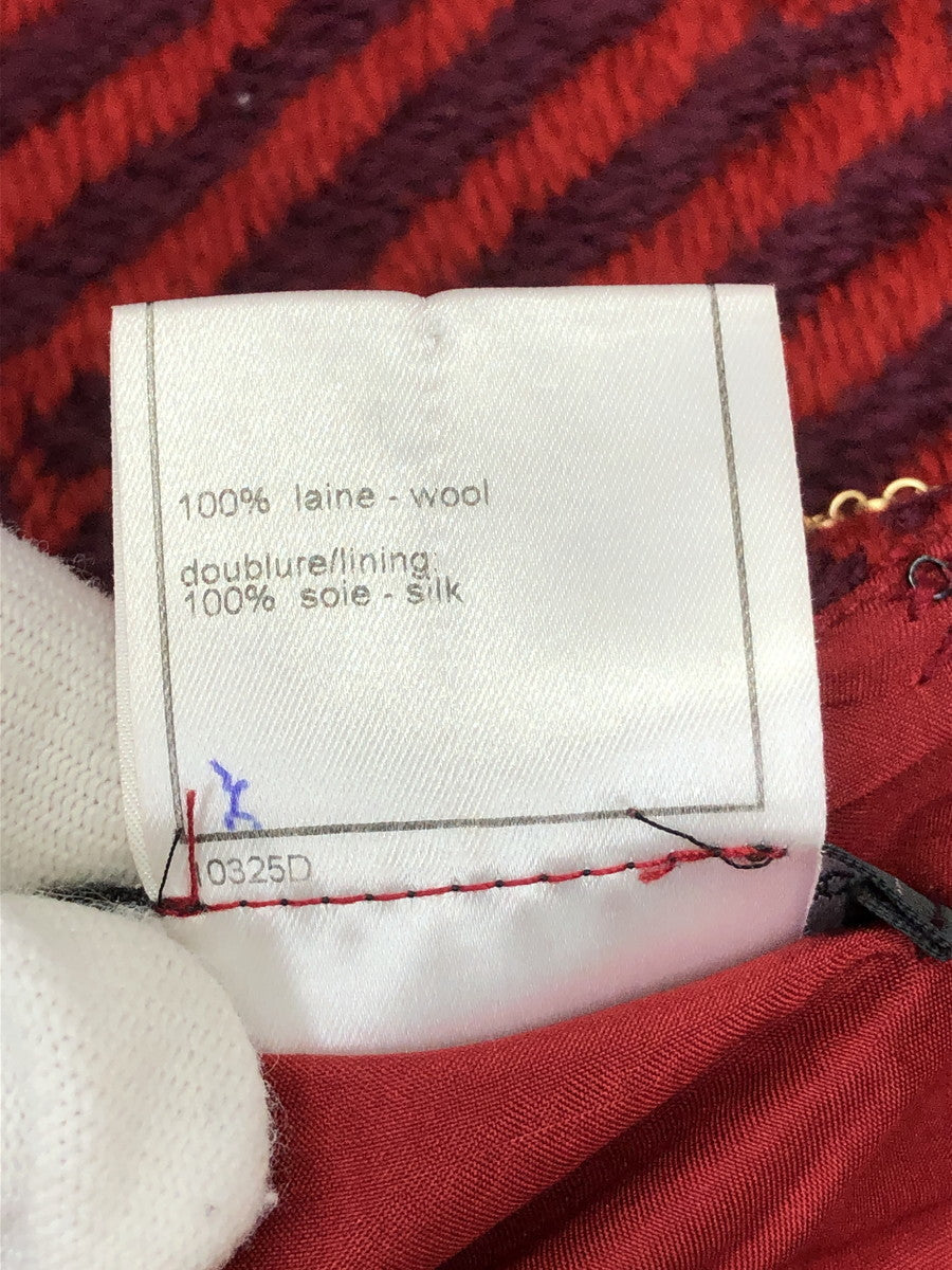 CHANEL 膝丈スカート 赤