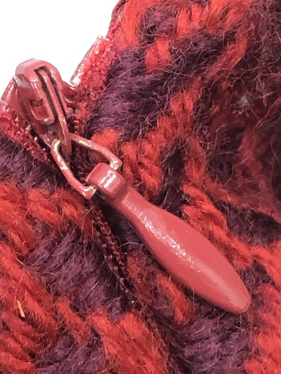 CHANEL 膝丈スカート 赤