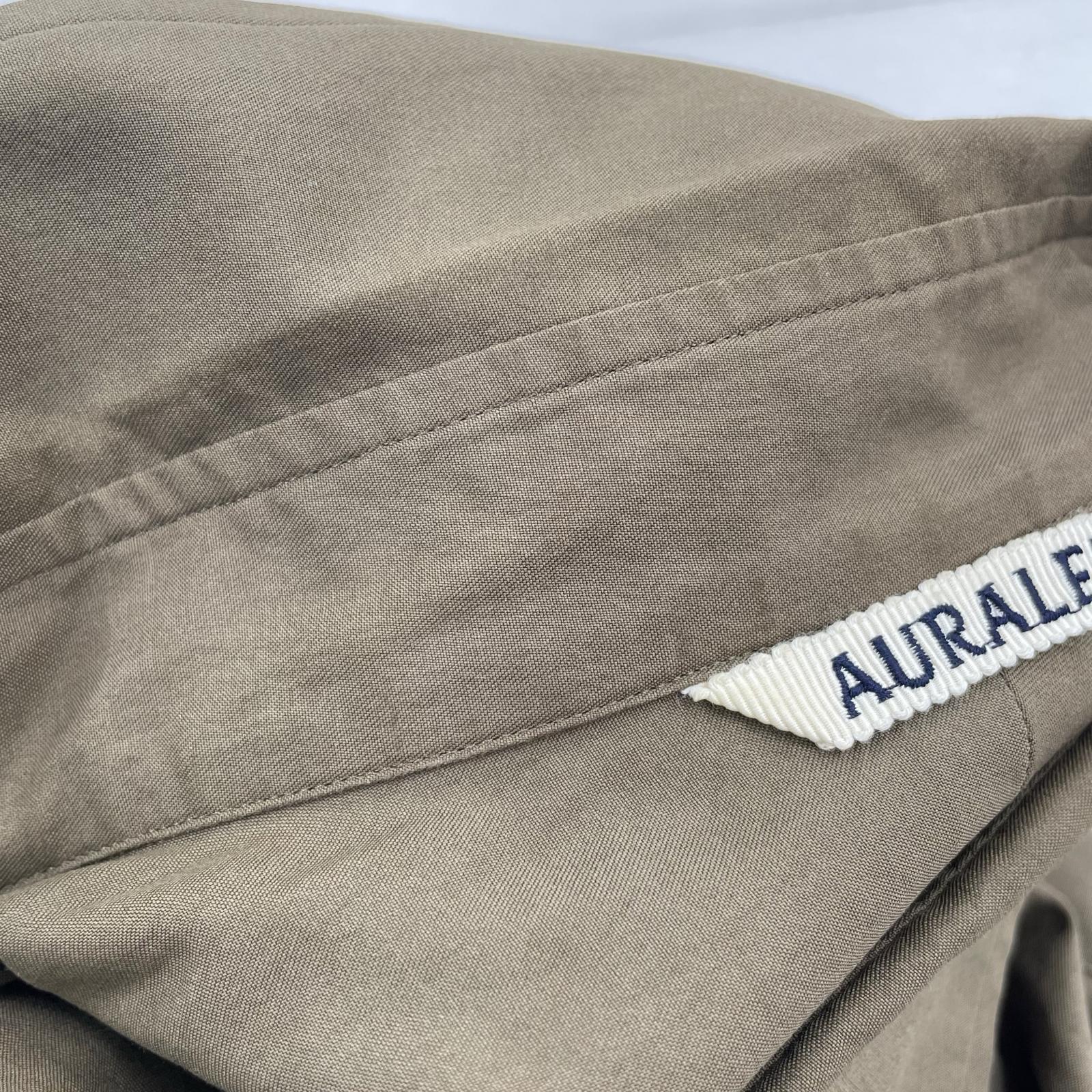 長袖シャツ WASHED FINX TWILL BIG SHIRT 5 5 ブラウン