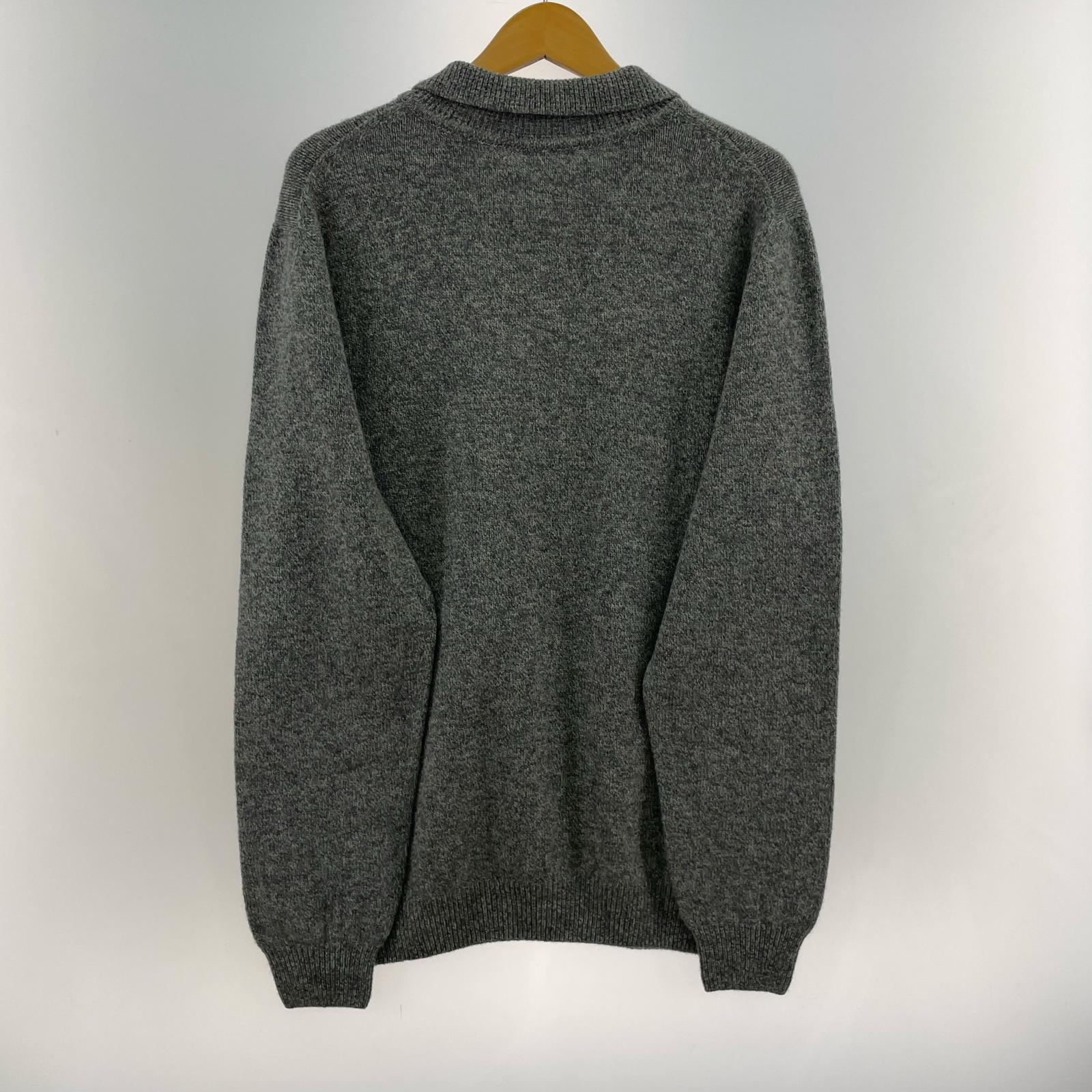 ニット ニットポロシャツ グレー(XL) グレー