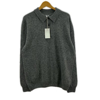 ニット ニットポロシャツ グレー(XL) グレー