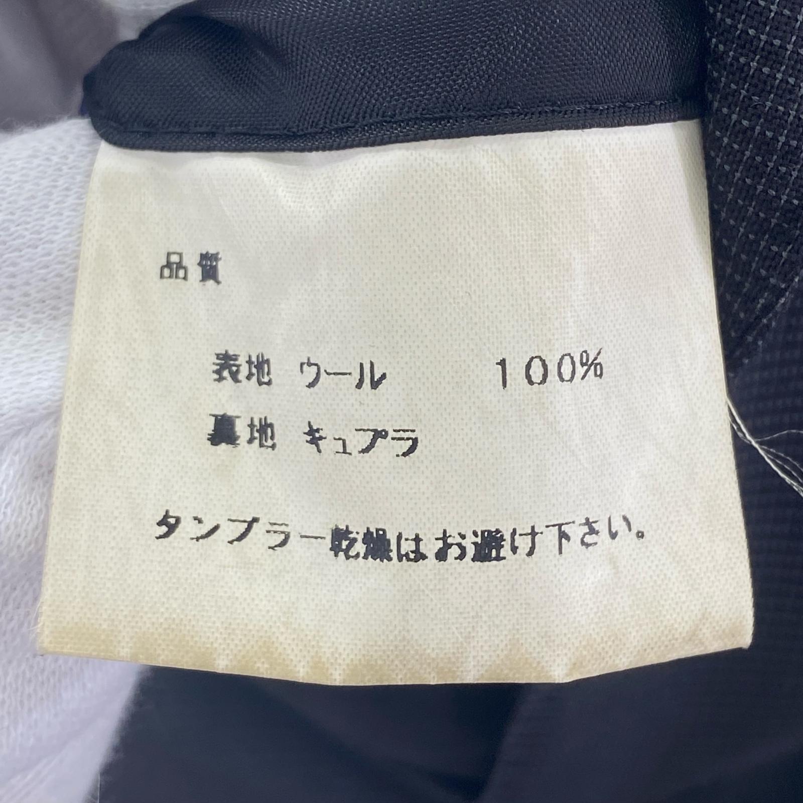 ジャケット チェック セットアップスーツ L グレー