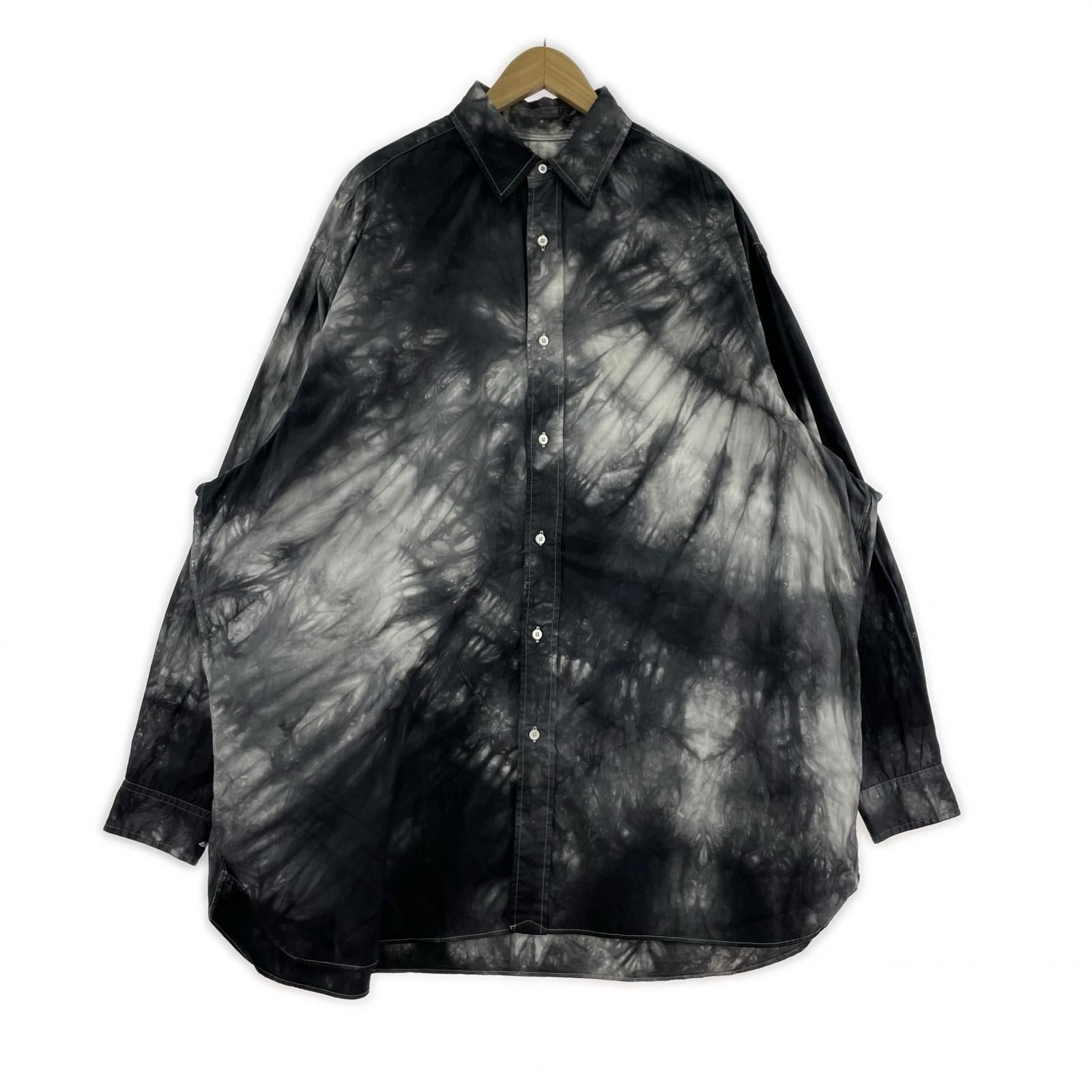 長袖シャツ タイダイ染 BLK ブラック