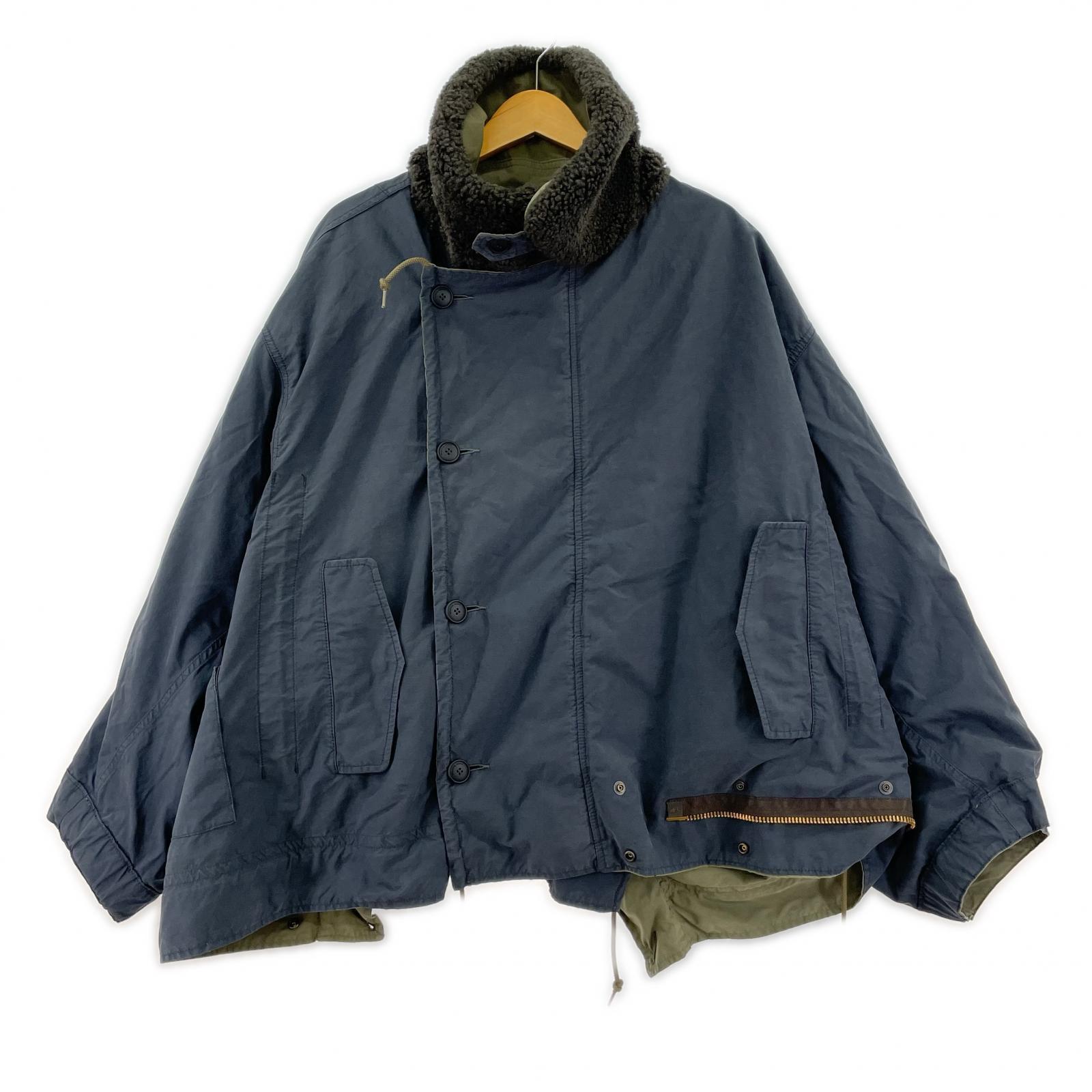 ミリタリージャケット ×ALPHA 24AW 4WAY double-end Mod’s Coat L L カーキ