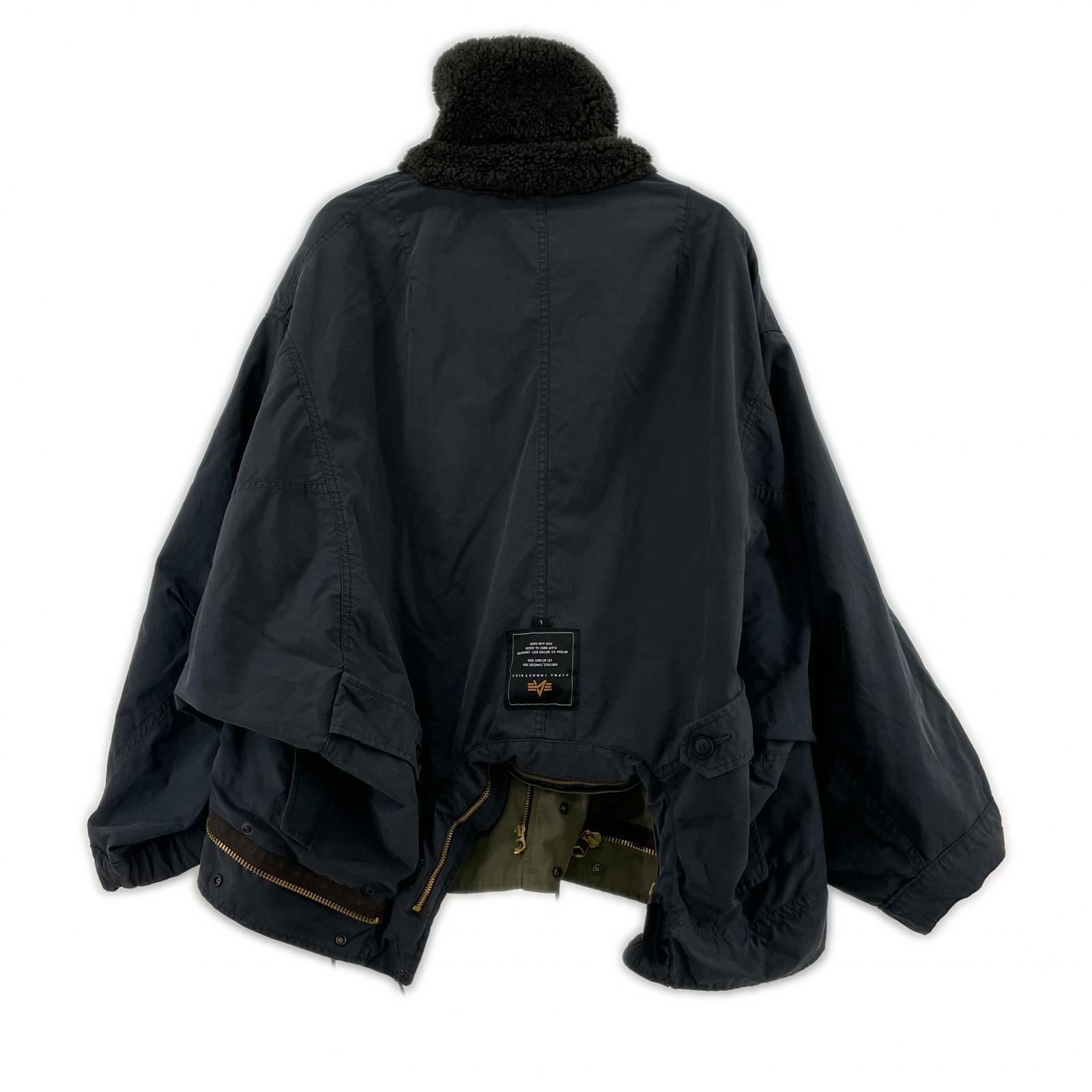 ミリタリージャケット ×ALPHA 24AW 4WAY double-end Mod’s Coat L L カーキ