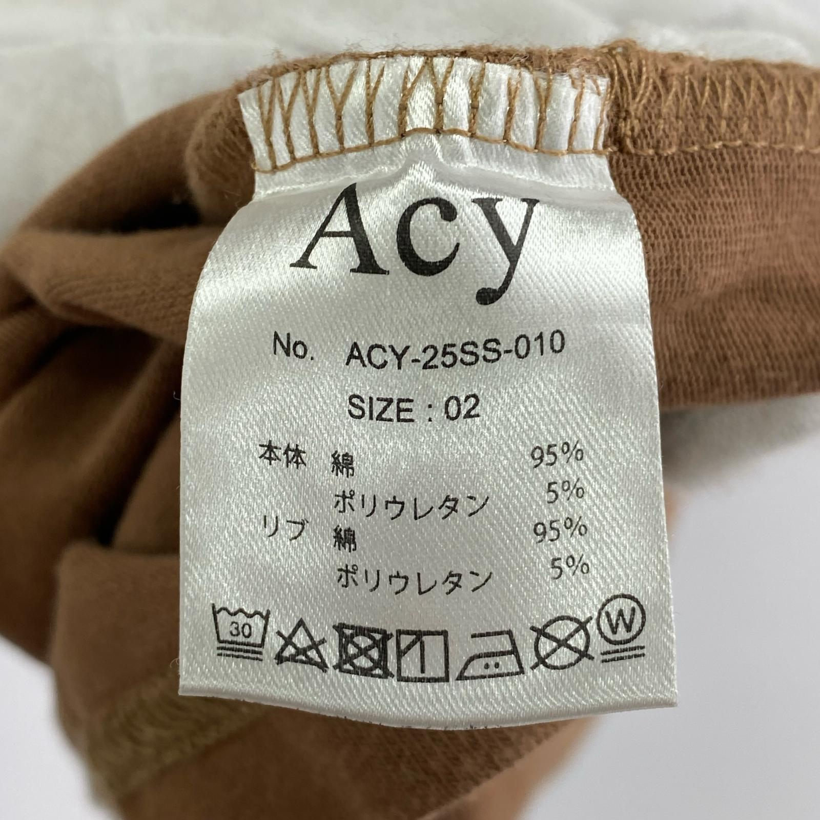 半袖Tシャツ Acy 25SS Jacy TEE (02) ブラウン