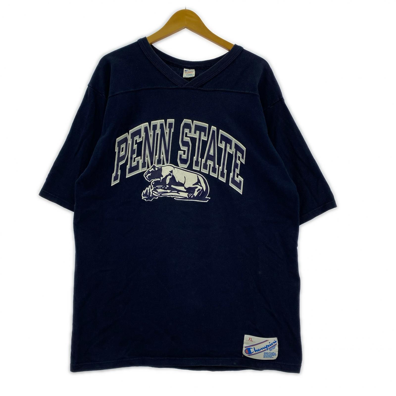 長袖Tシャツ PENN STATE フットボールTEE NVY (XL) ネイビー
