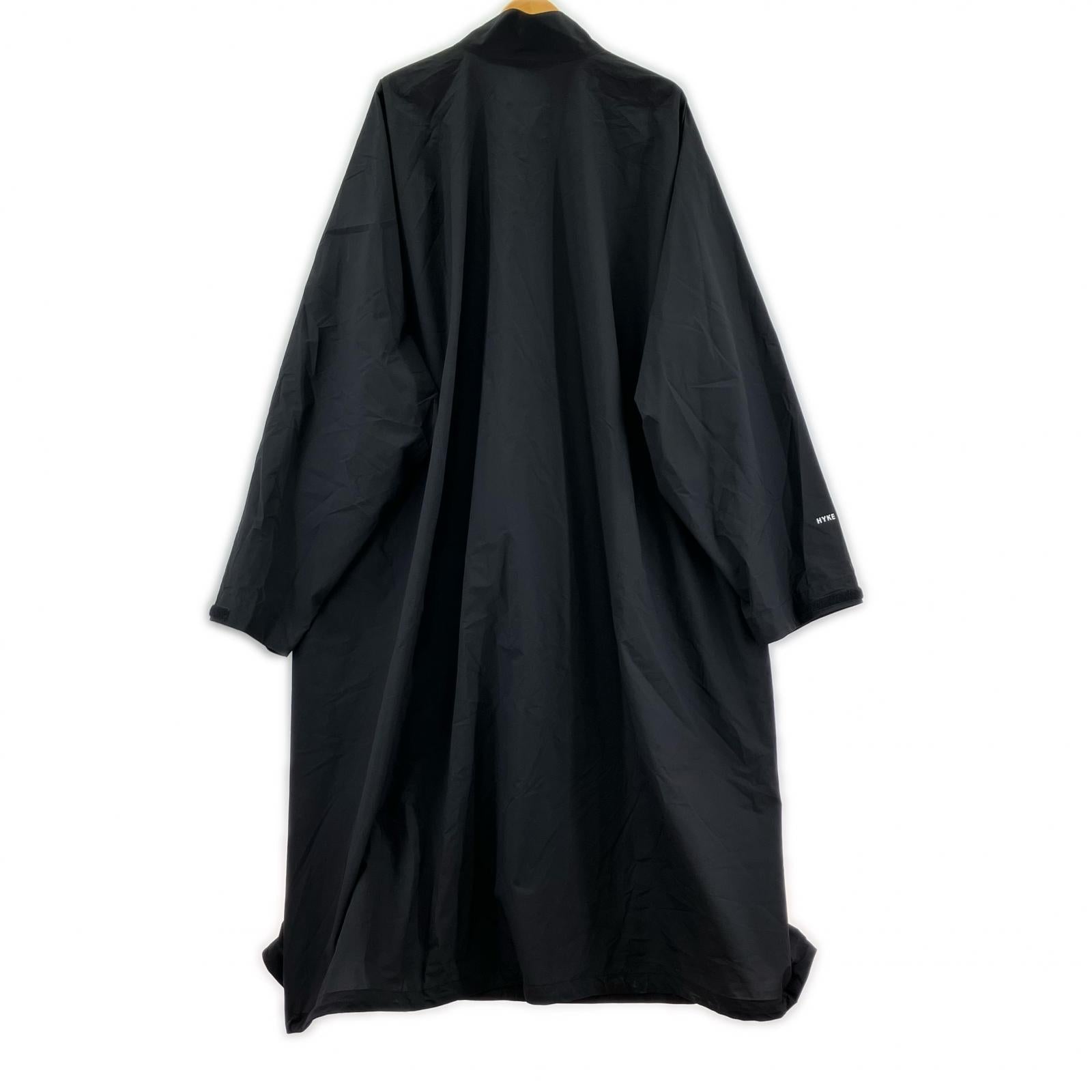 ジャケット HYKE 21SS PARTEX ミリタリーコート XXL ブラック ブラック