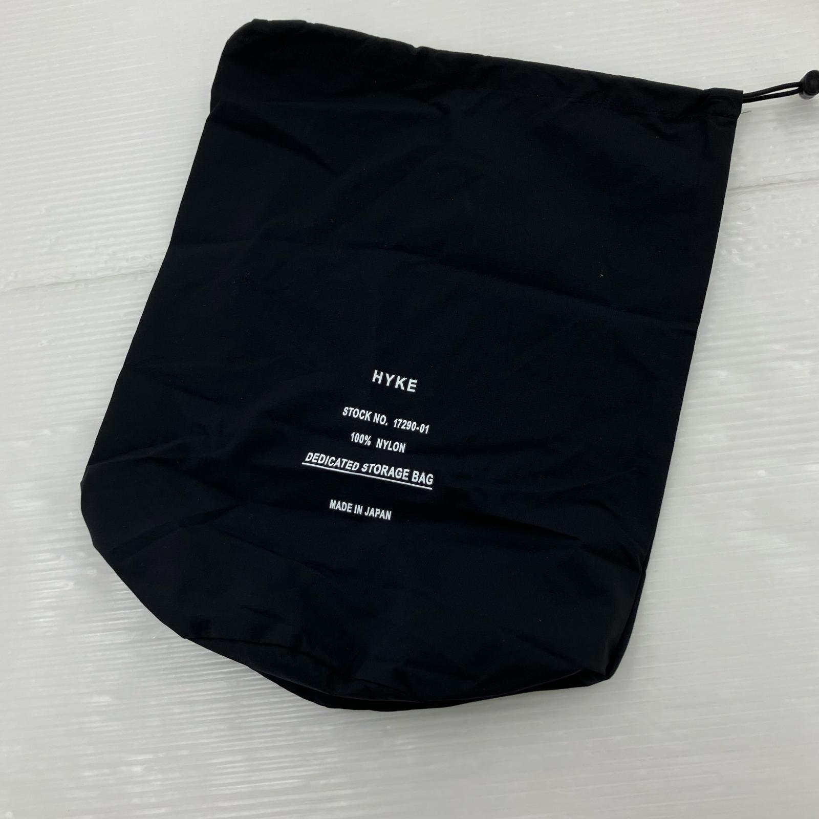ジャケット HYKE 21SS PARTEX ミリタリーコート XXL ブラック ブラック