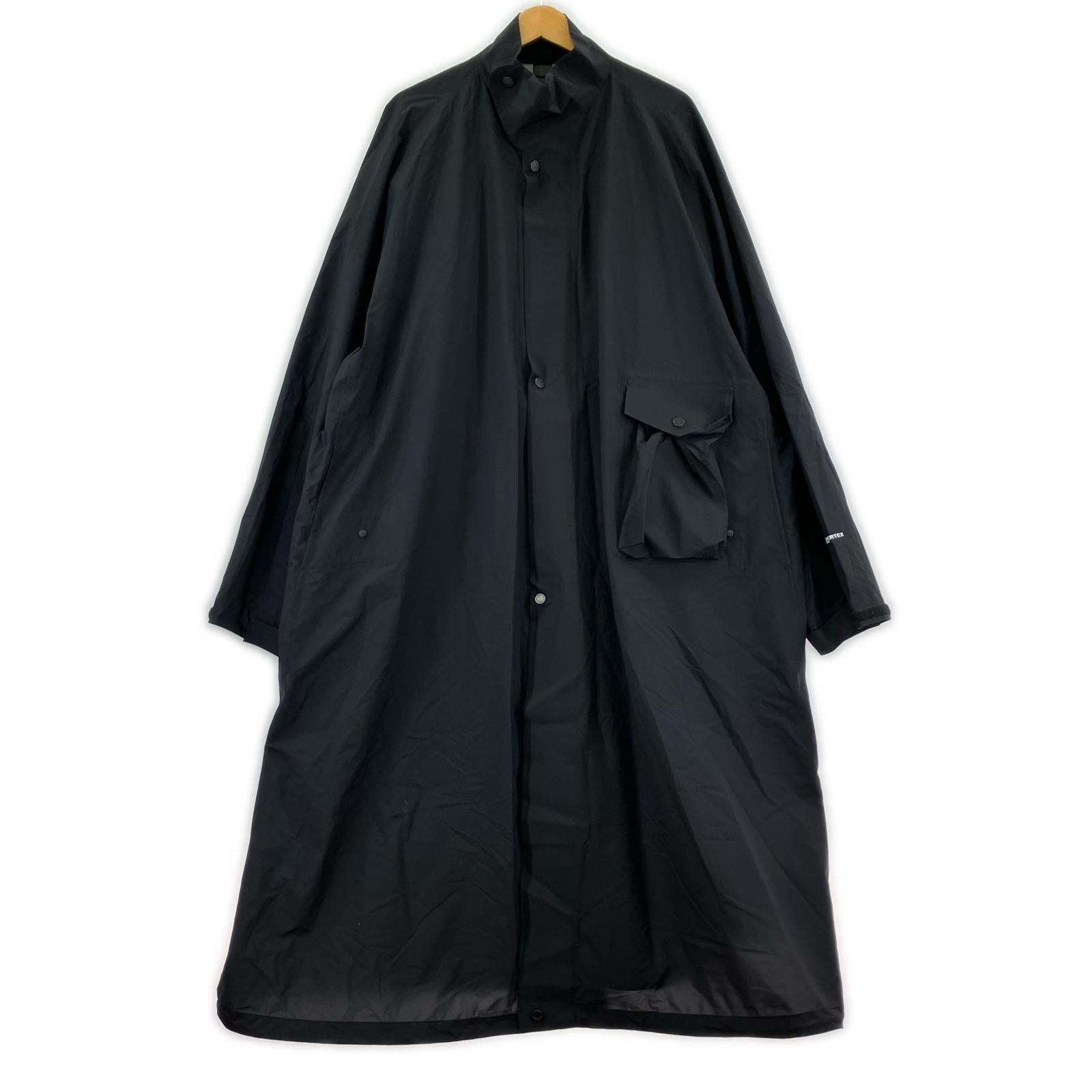 ジャケット HYKE 21SS PARTEX ミリタリーコート XXL ブラック ブラック