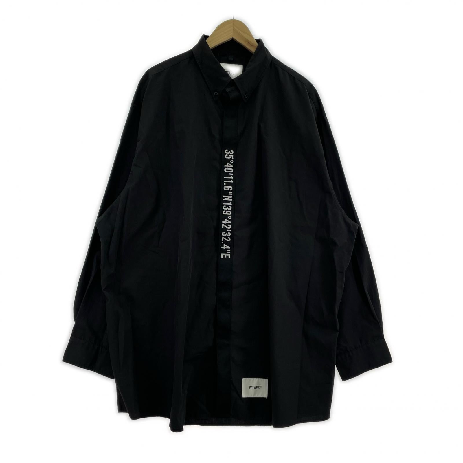 長袖シャツ WTAPS CTPL.BROADCLOTH シャツ X04 ブラック