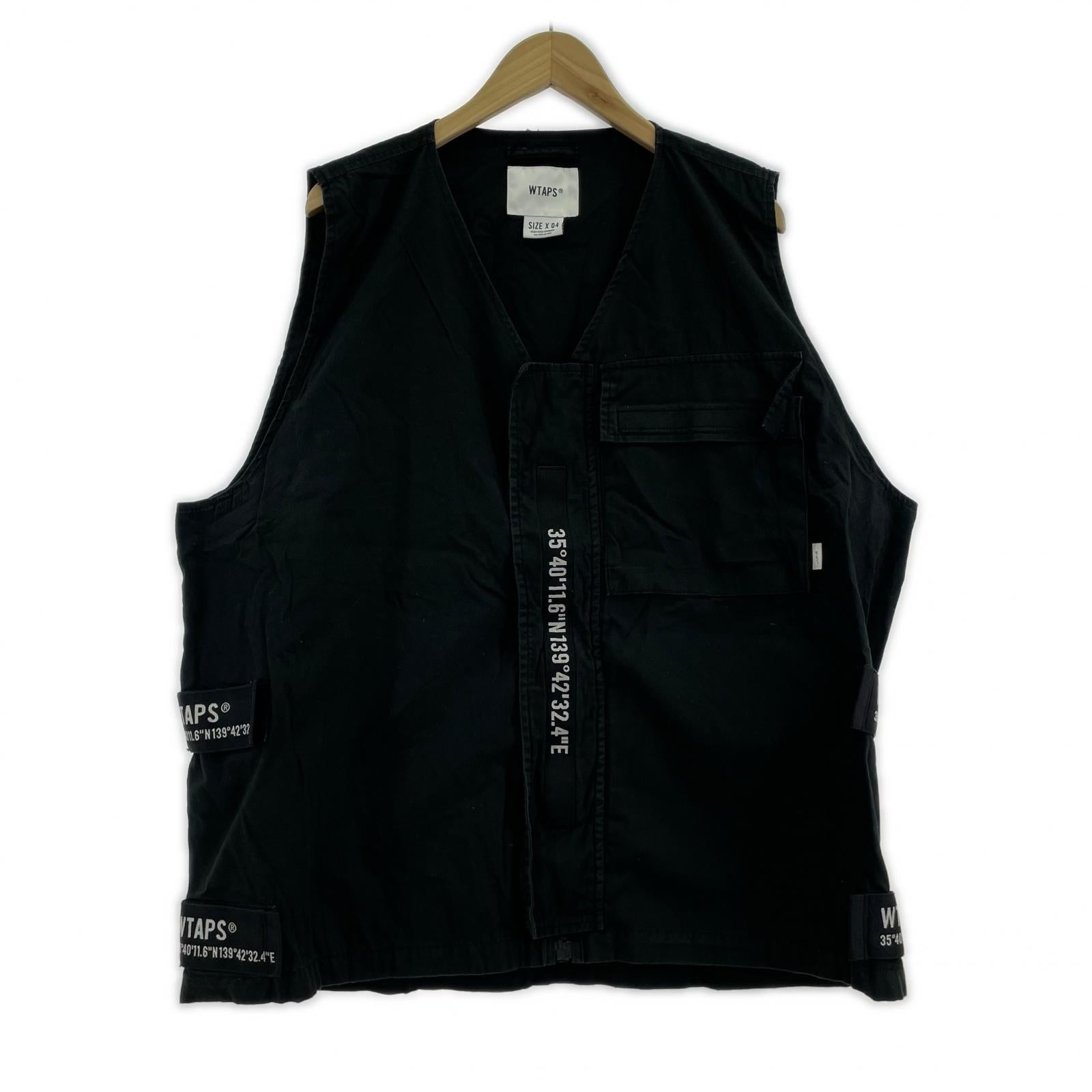 ジャケット WTAPS HAGGERZ VEST COTTON. POPLIN ベスト X04 ブラック