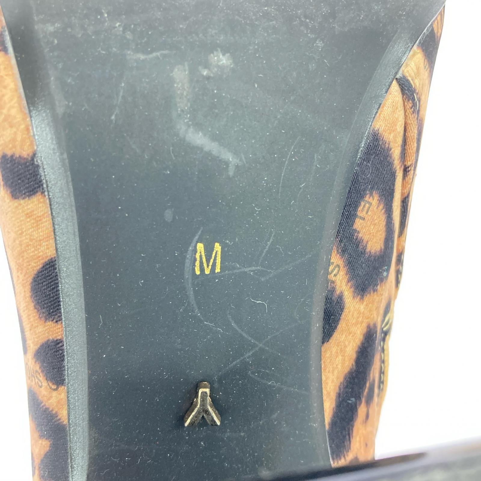 パンプス レオパード ショートブーツ M M ブラウン