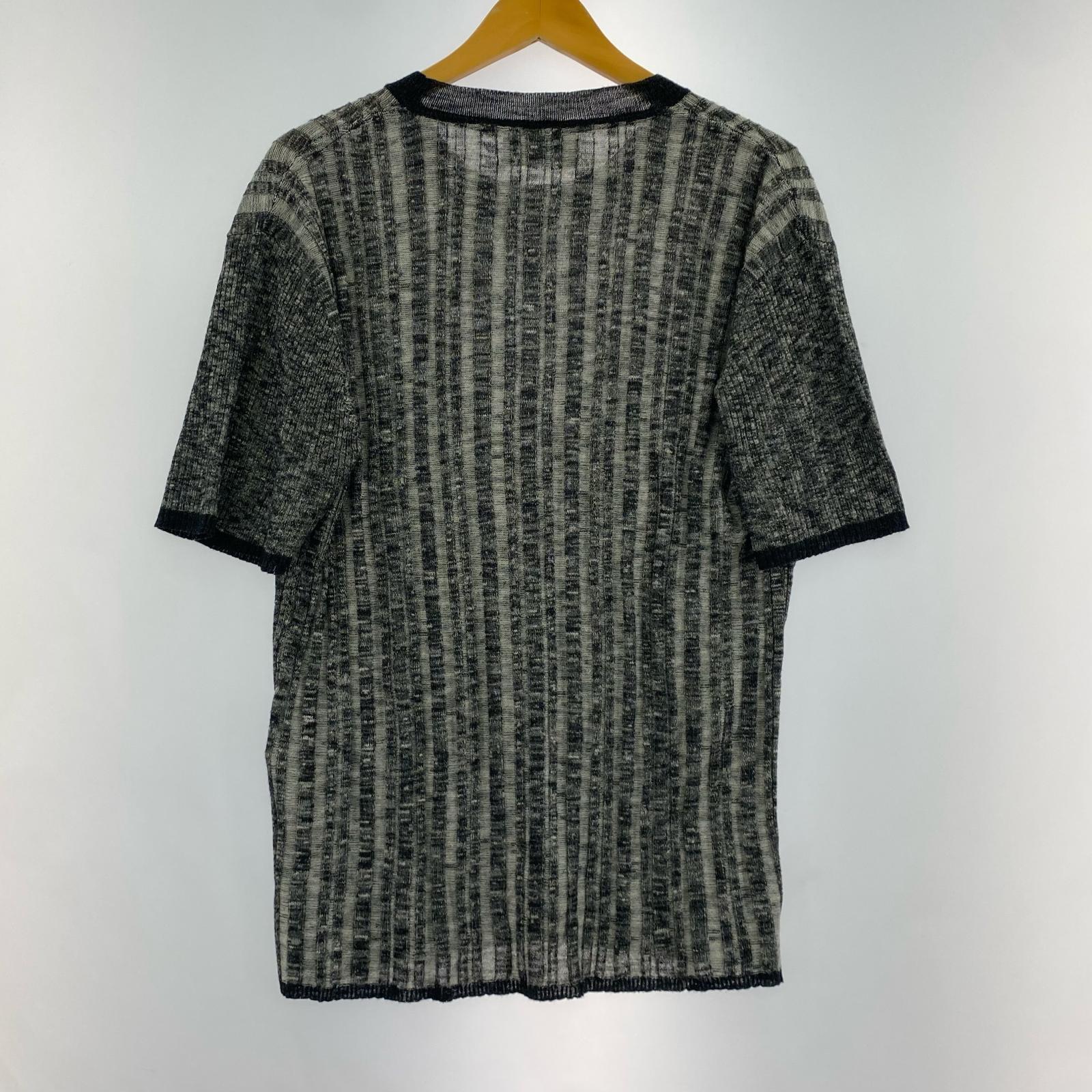 半袖Tシャツ TAAKK 23SS RIB KNIT T-SHIRTS 黒グレー (2) グレー