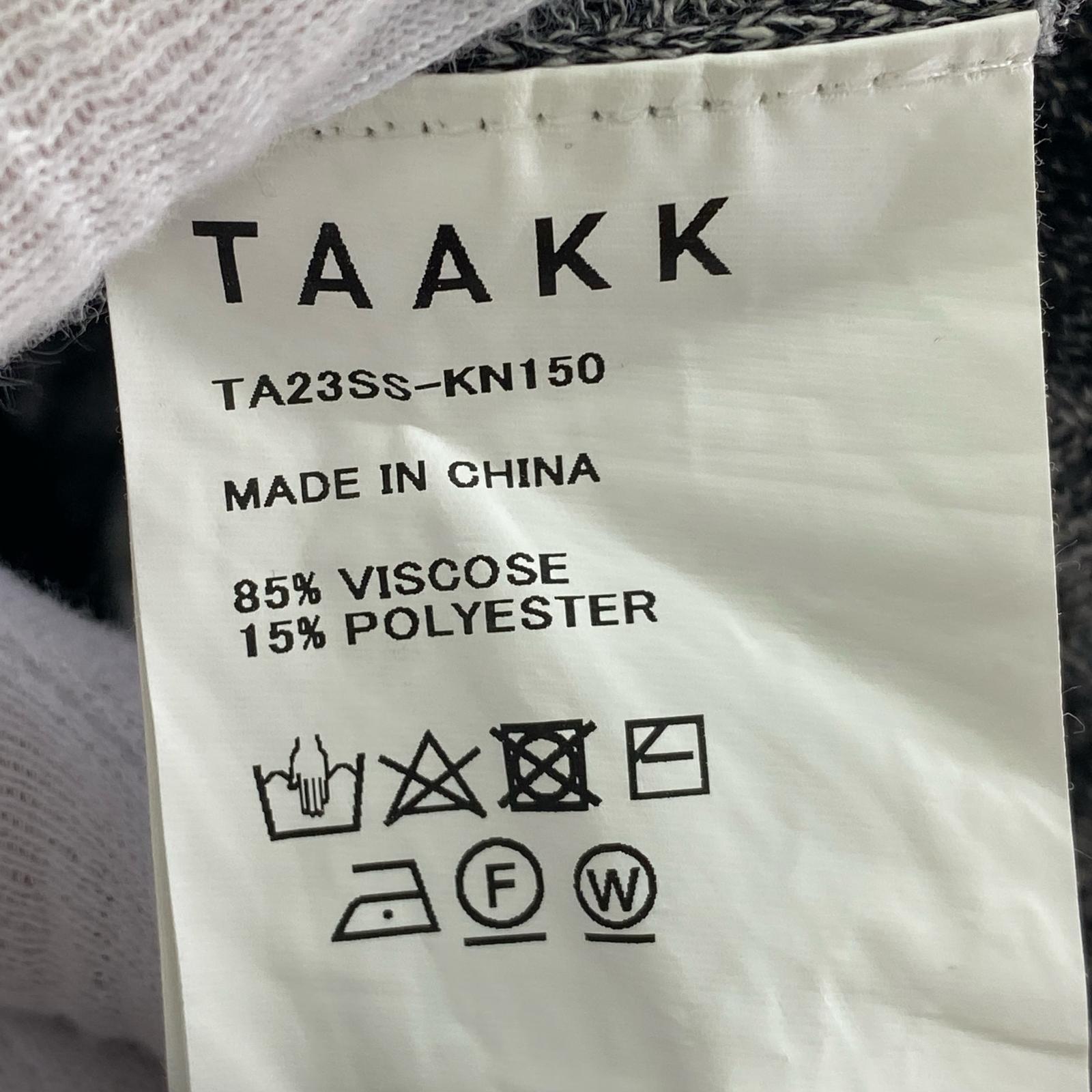 半袖Tシャツ TAAKK 23SS RIB KNIT T-SHIRTS 黒グレー (2) グレー