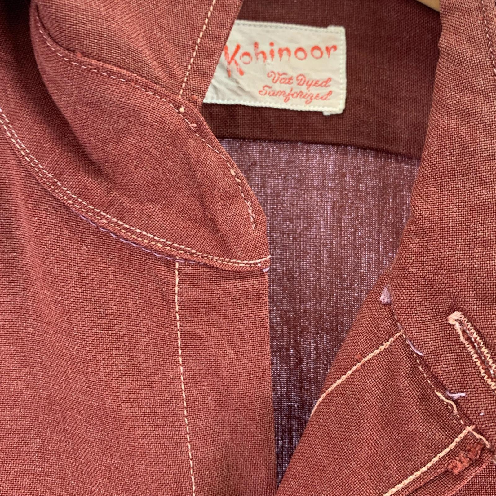 長袖シャツ 40s~50s Kohinoor L/S シャツ 茶 ブラウン