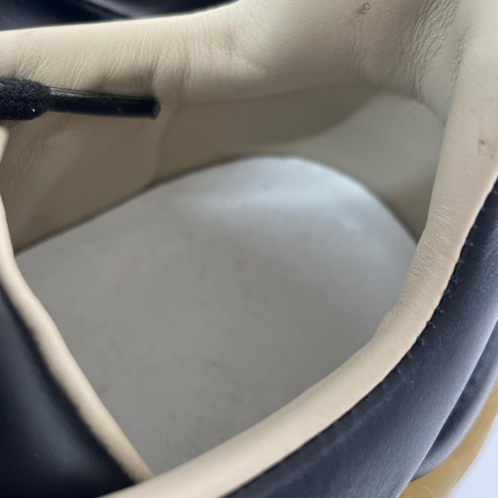 スニーカー New future レザースニーカー 黒 ブラック