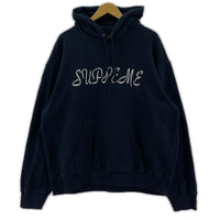 パーカー 23SS Script Hooded Sweatshirt NVY L L ネイビー