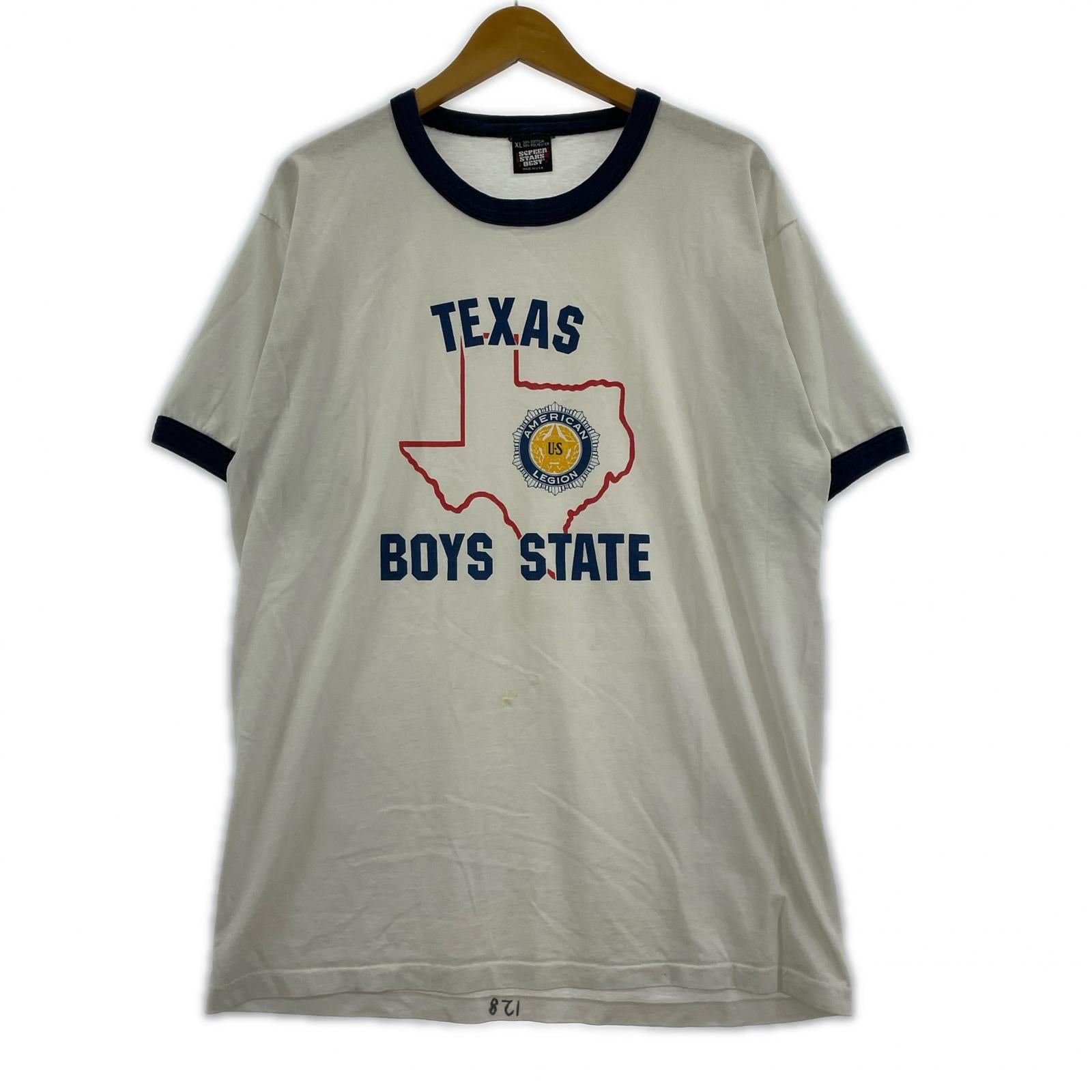 半袖Tシャツ SCREEN STARS TEXAS BOYS STATES リンガーTシャツ ホワイト