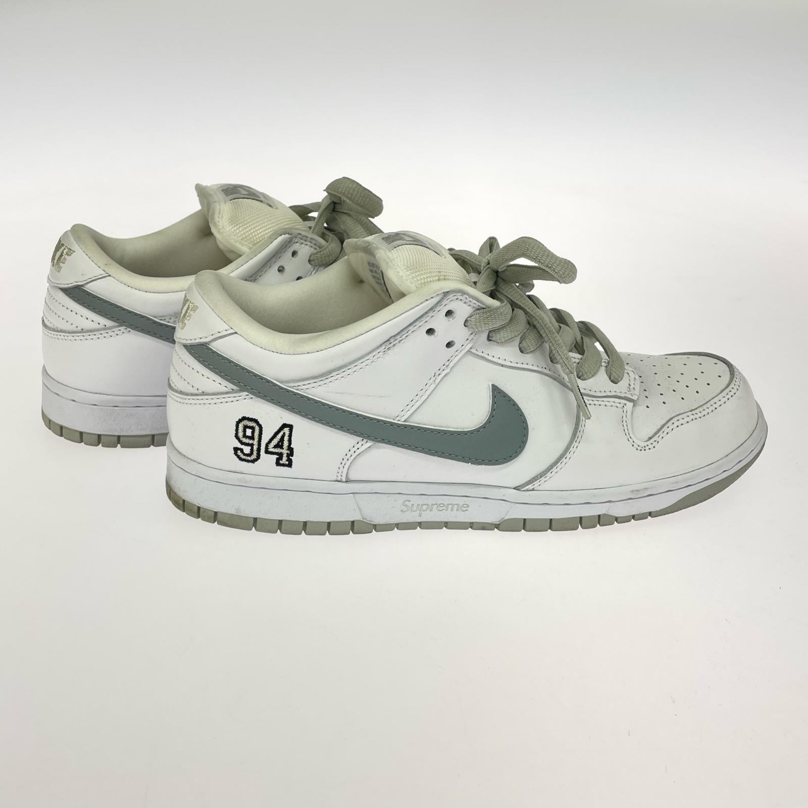 スニーカー Supreme SB Dunk Low (26.5) 26.5cm (US8 1/2 UK8 EU43) ホワイト