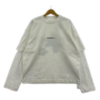 長袖Tシャツ OAMC PEACEMAKER ヘビーウェイトL/Sレイヤードカットソー S 白 S ホワイト