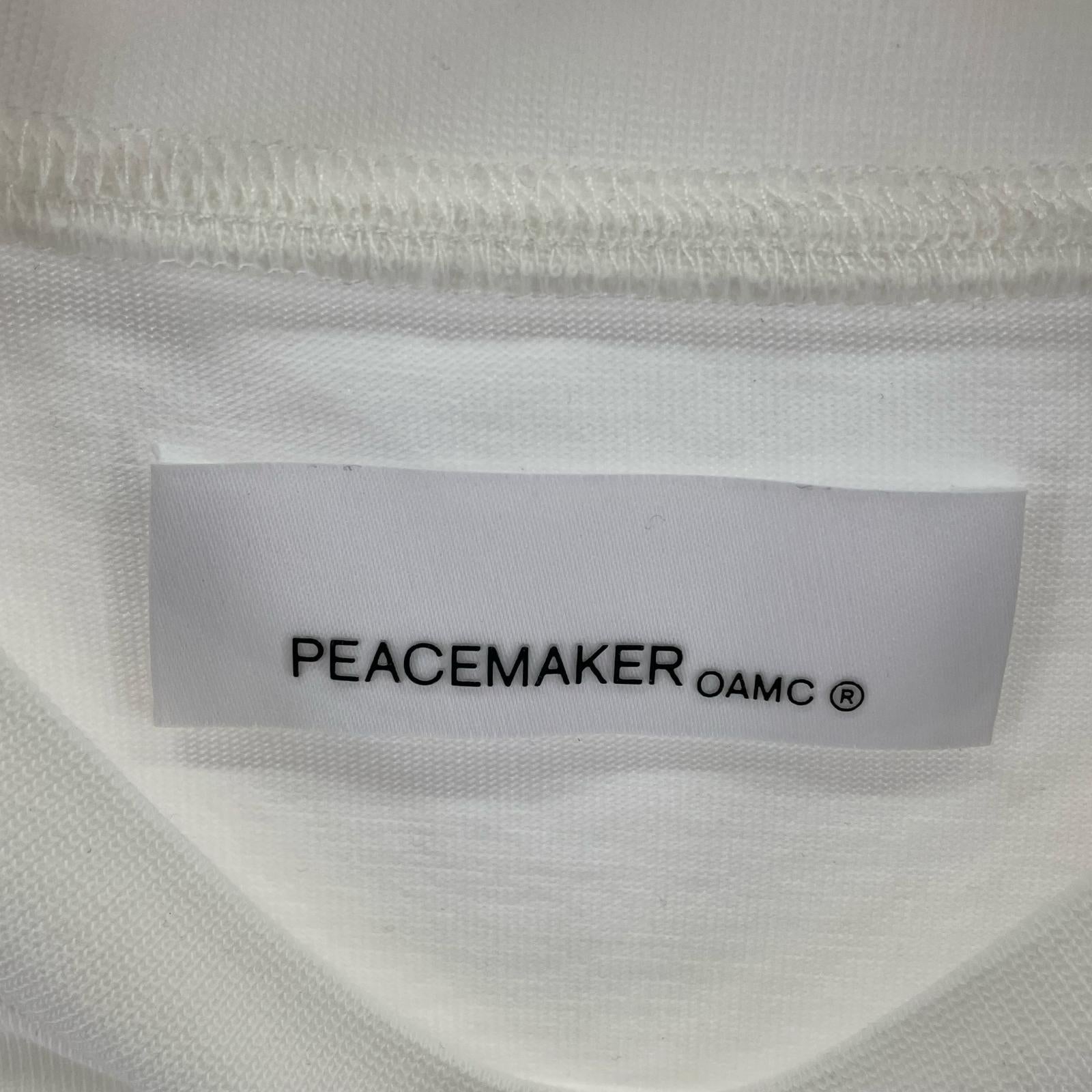 長袖Tシャツ OAMC PEACEMAKER ヘビーウェイトL/Sレイヤードカットソー S 白 S ホワイト