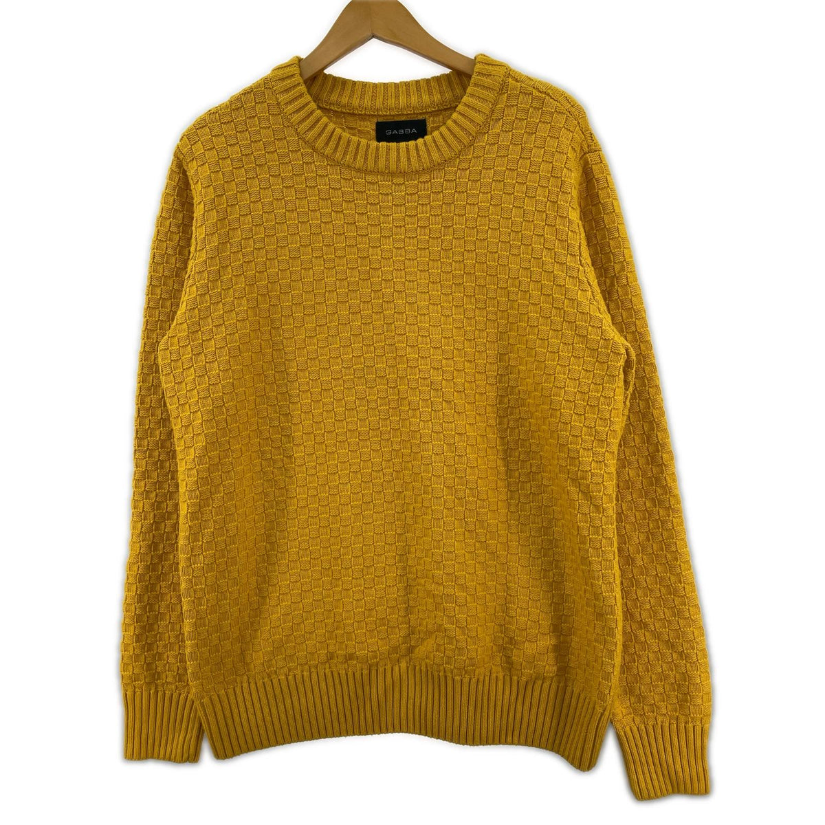 ニット GABBA ELO KNIT P4342 (M) M イエロー