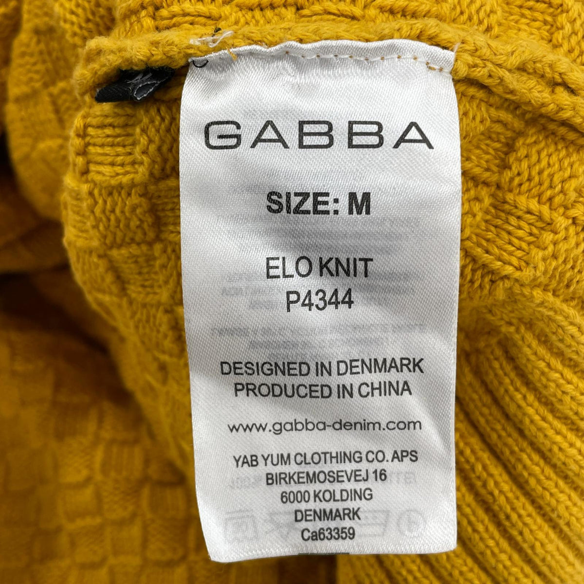 ニット GABBA ELO KNIT P4342 (M) M イエロー