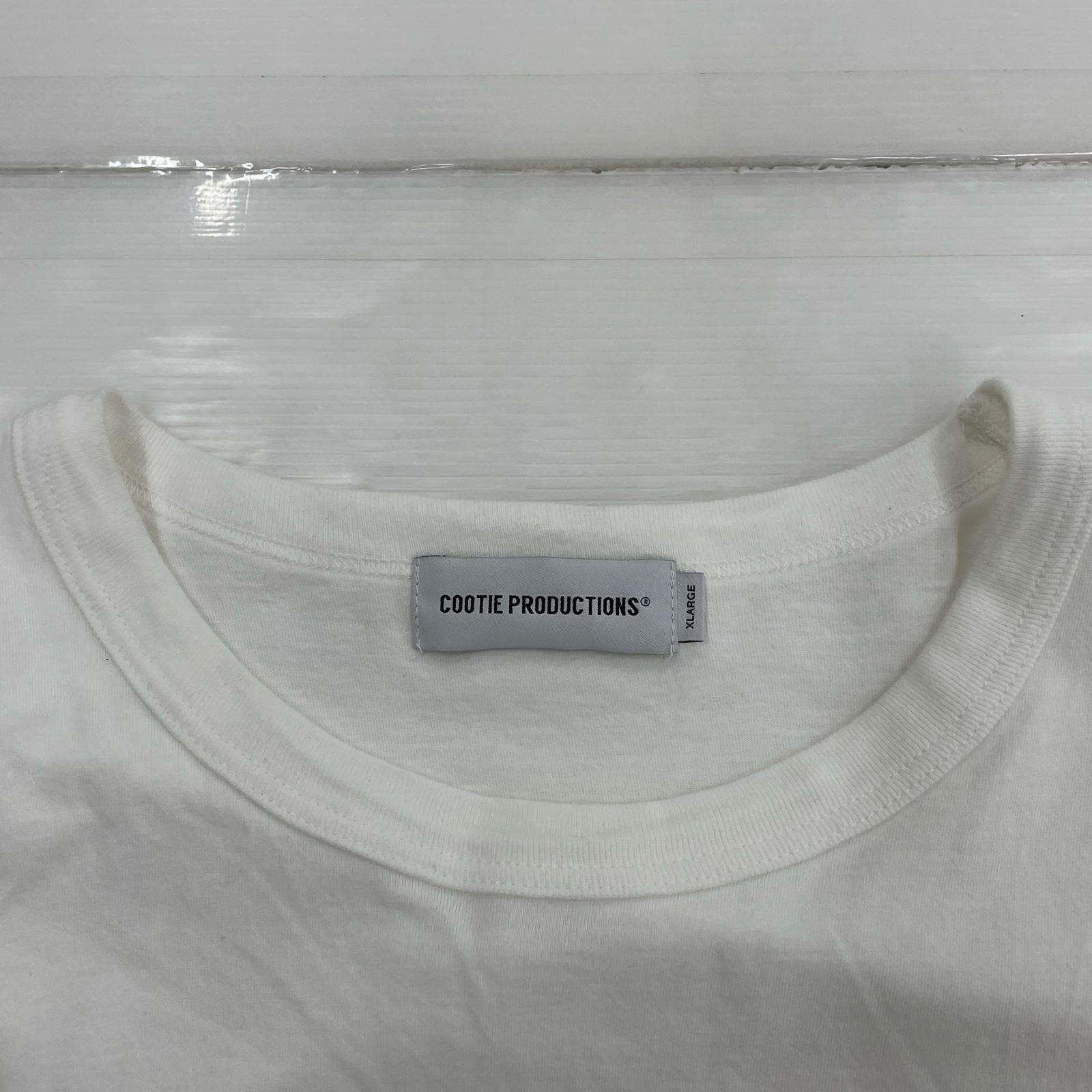 半袖Tシャツ プリントS/Sカットソー(XL)白 ホワイト