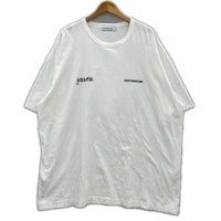 半袖Tシャツ プリントS/Sカットソー(XL)白 ホワイト