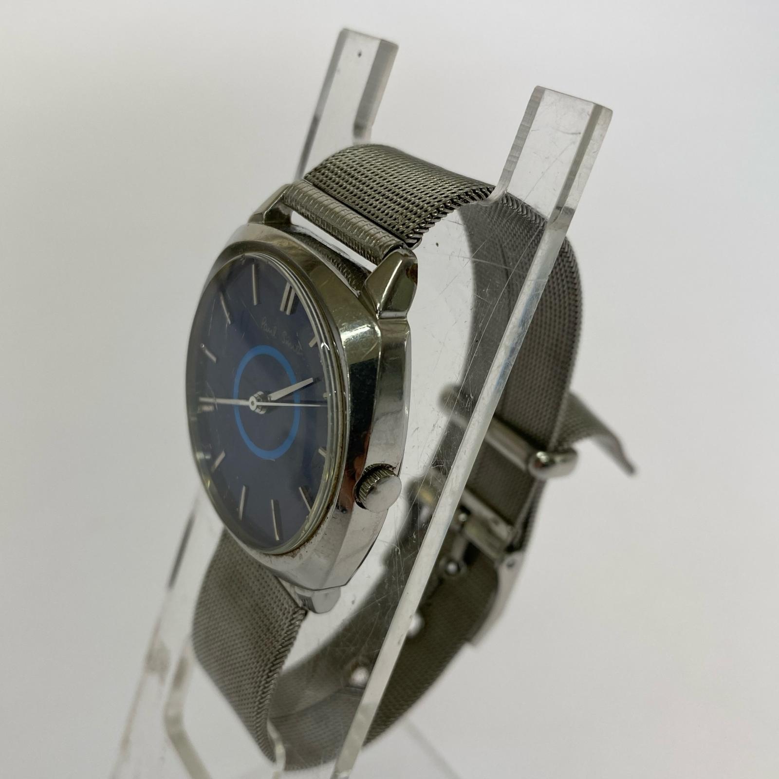 腕時計 クォーツ時計 BLU シルバー