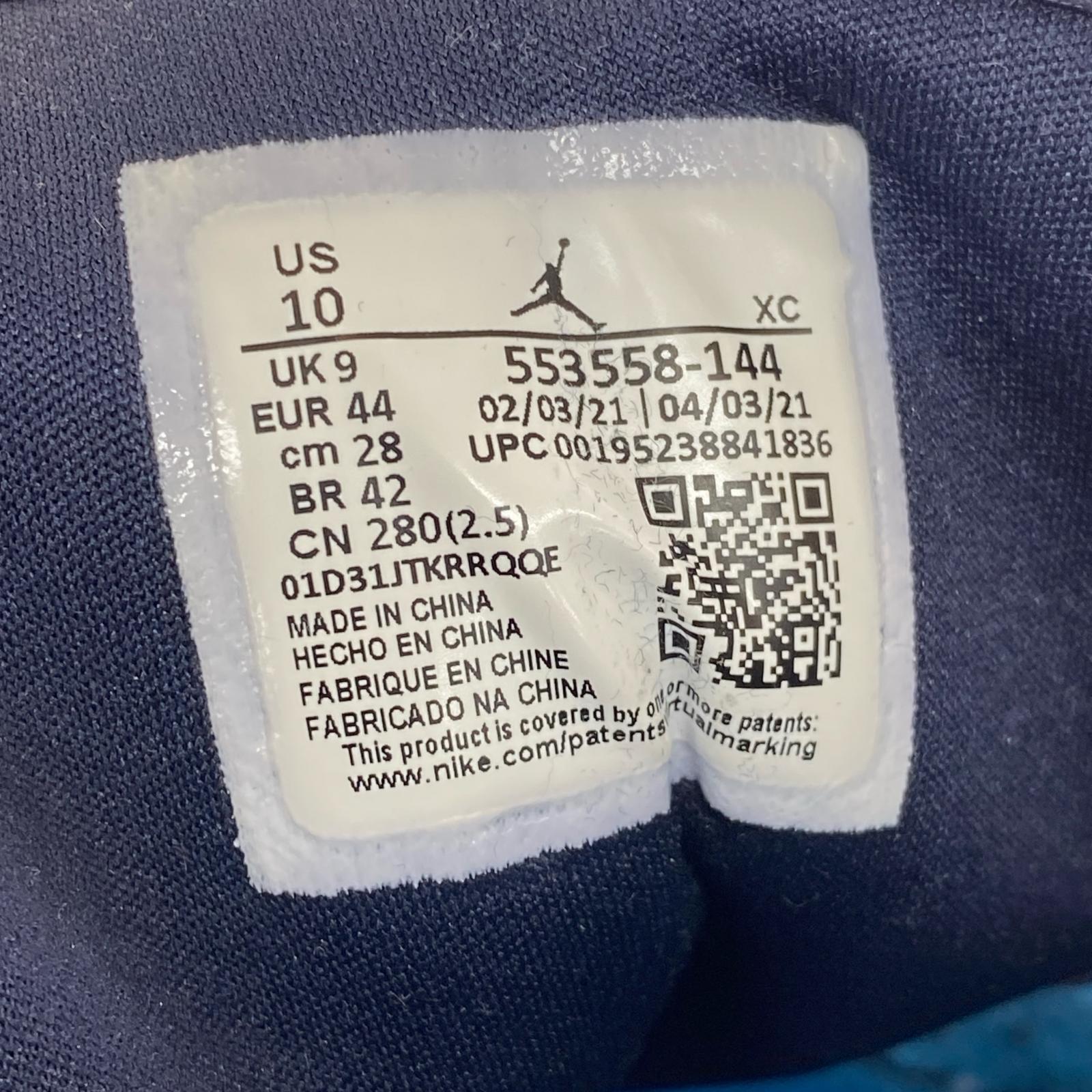 スニーカー AIR JORDAN 1 LOW UNIVERSITY BLUE 28cm 28cm (US10 UK9 1/2 EU46)
