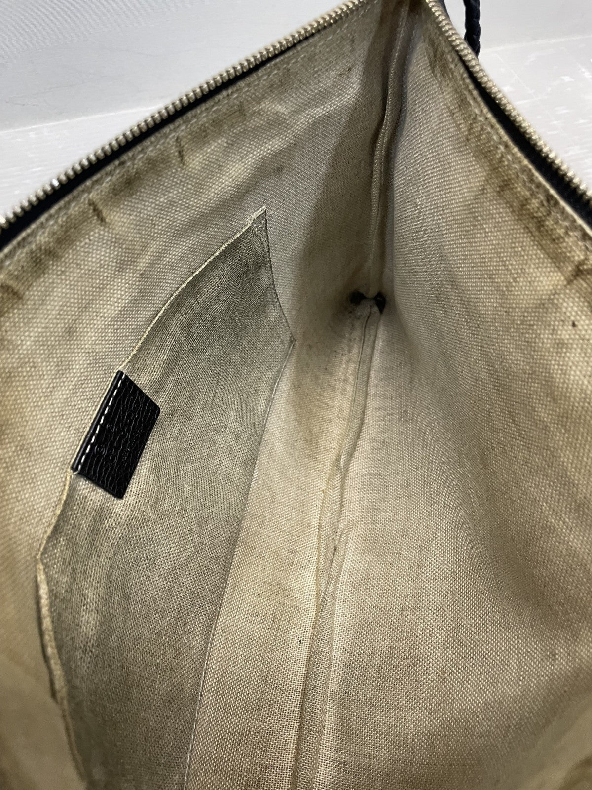 GUCCI バンブータッセル レザークラッチバッグ 黒 449653