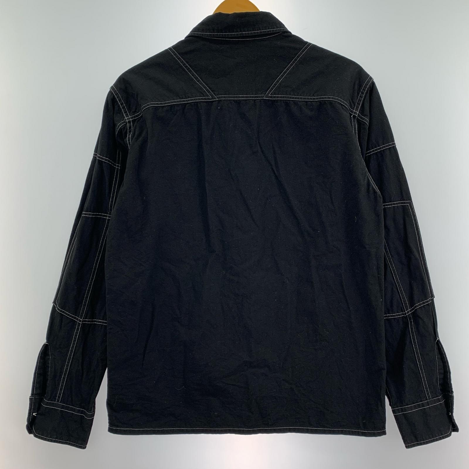 長袖シャツ PADDED CHAMBRAY SHIRT 黒 38 ブラック