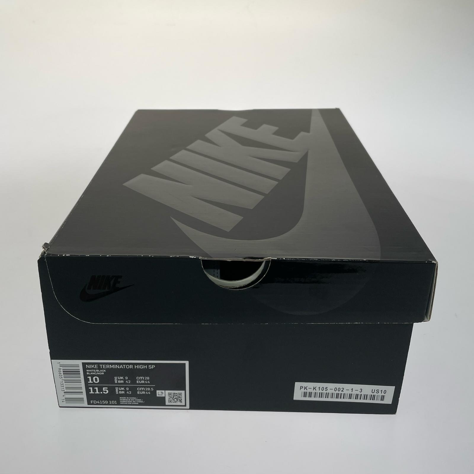 スニーカー NIKE×COMME des GARCONS HOMME PLUS Terminator High Black FD4159-101 (28.5) 28cm (US10 UK9 1/2 EU46)