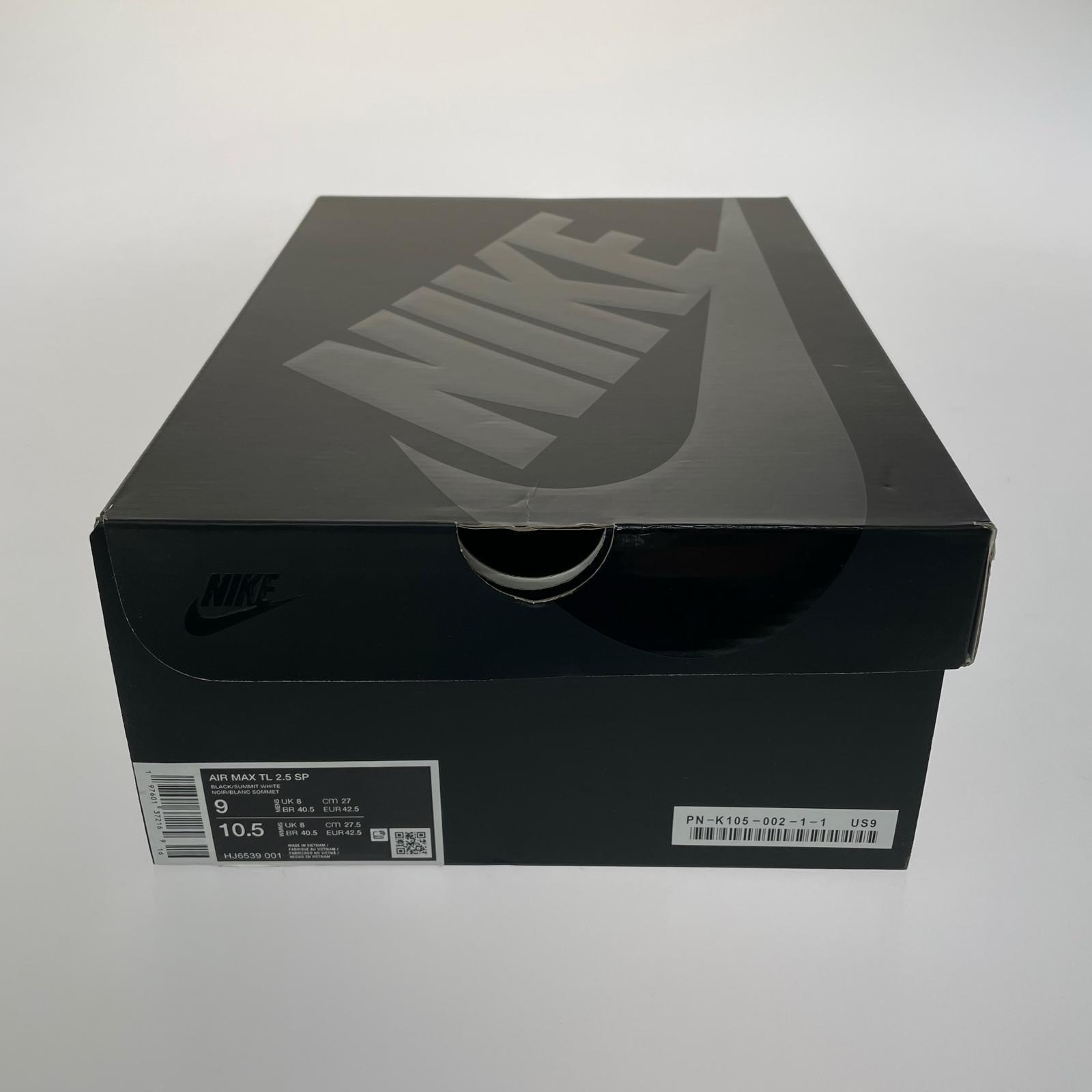 スニーカー NIKE×COMME des GARCONS HOMME PLUS Air Max TL 2.5 Black HJ6539-001 (27.5) 27cm (US9 UK8 1/2 EU44) ブラック