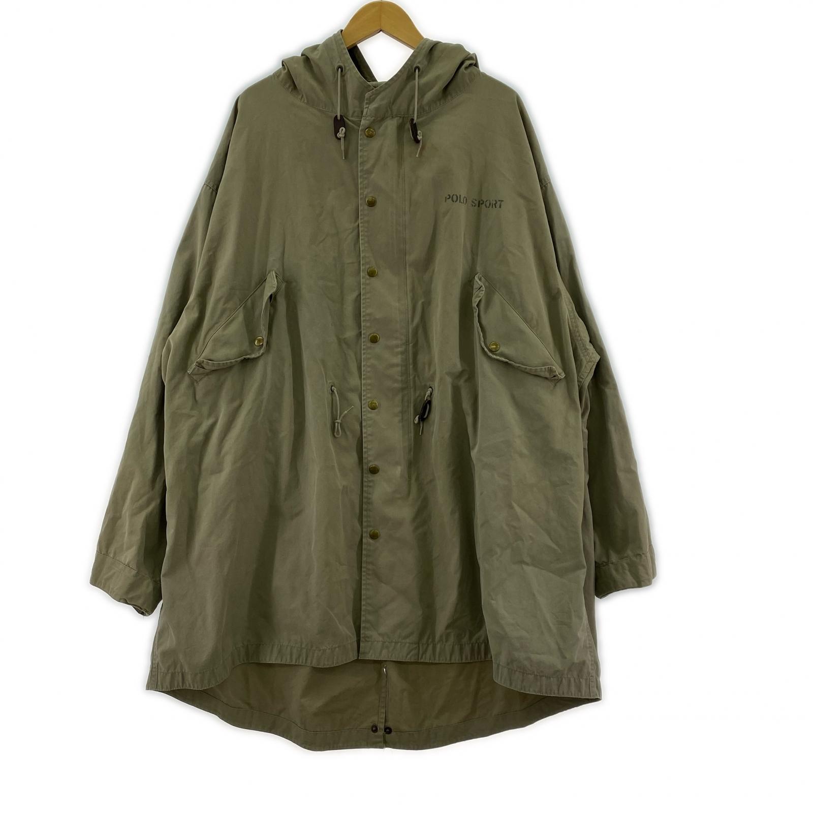 ジャケット 90s POLO SPORT モッズコート(XL) LL ベージュ
