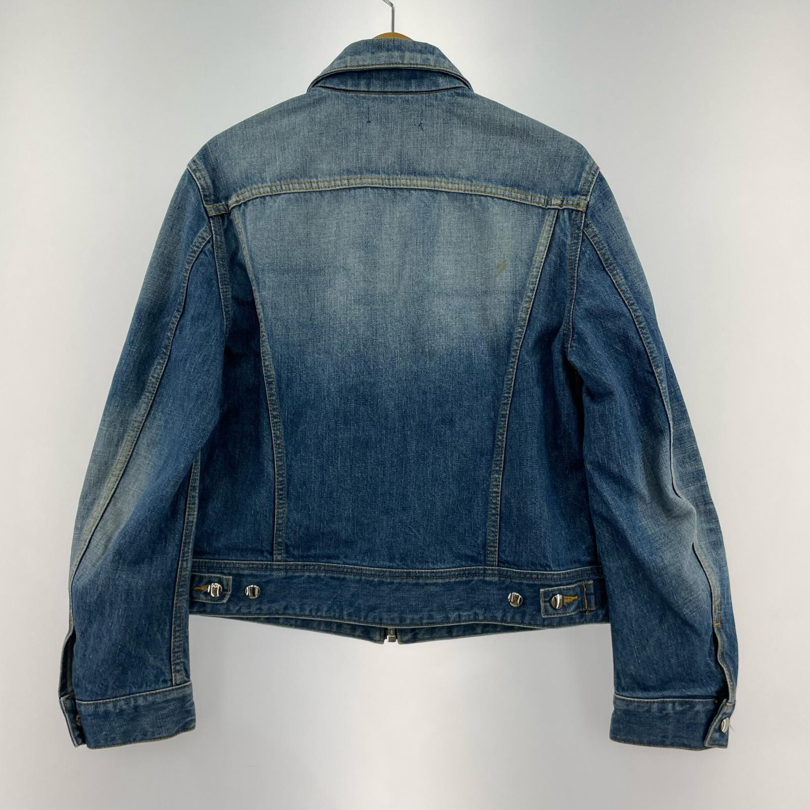 デニムジャケット FADED DENIM TRUCKER JACKET-46 46 ブルー