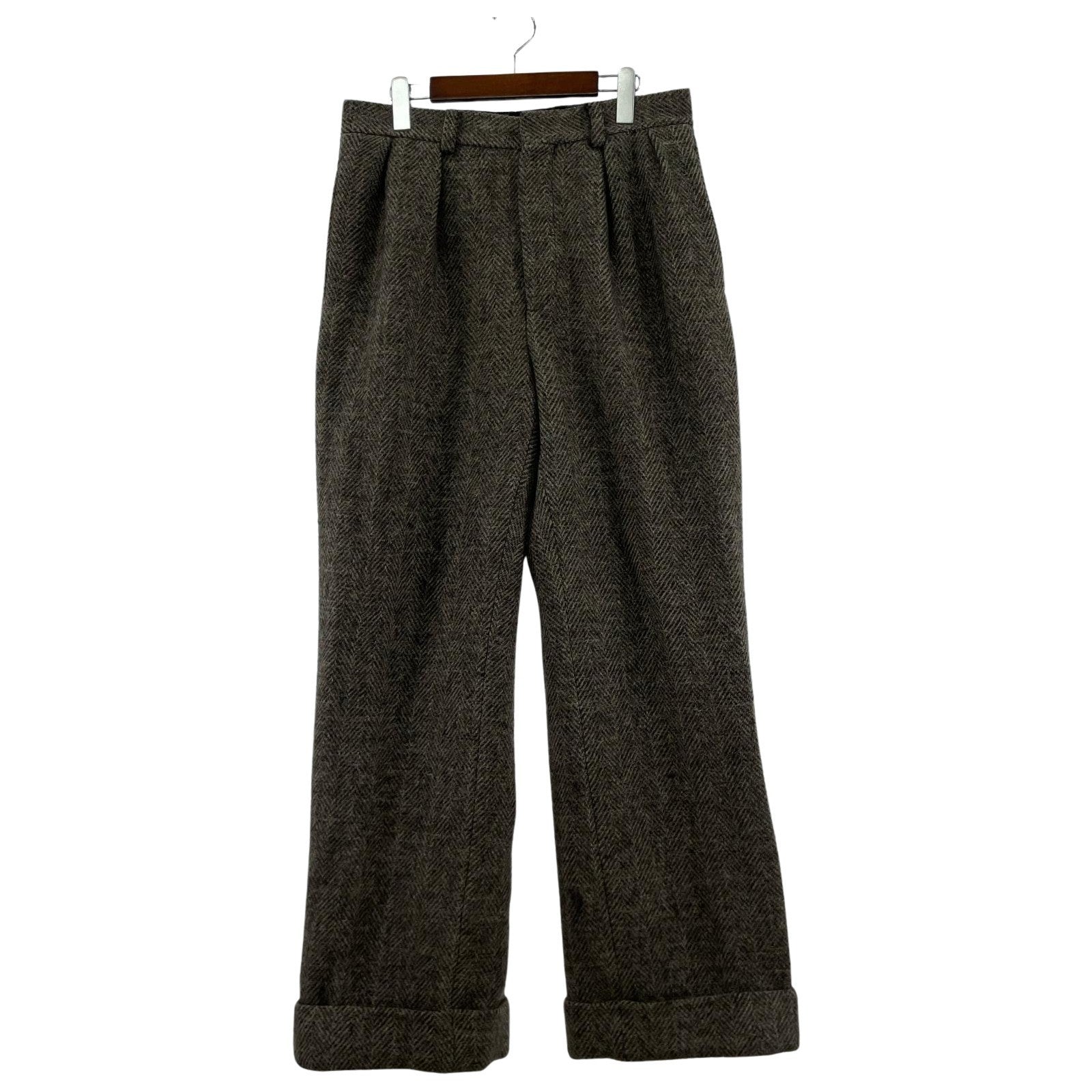 パンツ WOOL TWEED TROUSERS-46 46 グレー