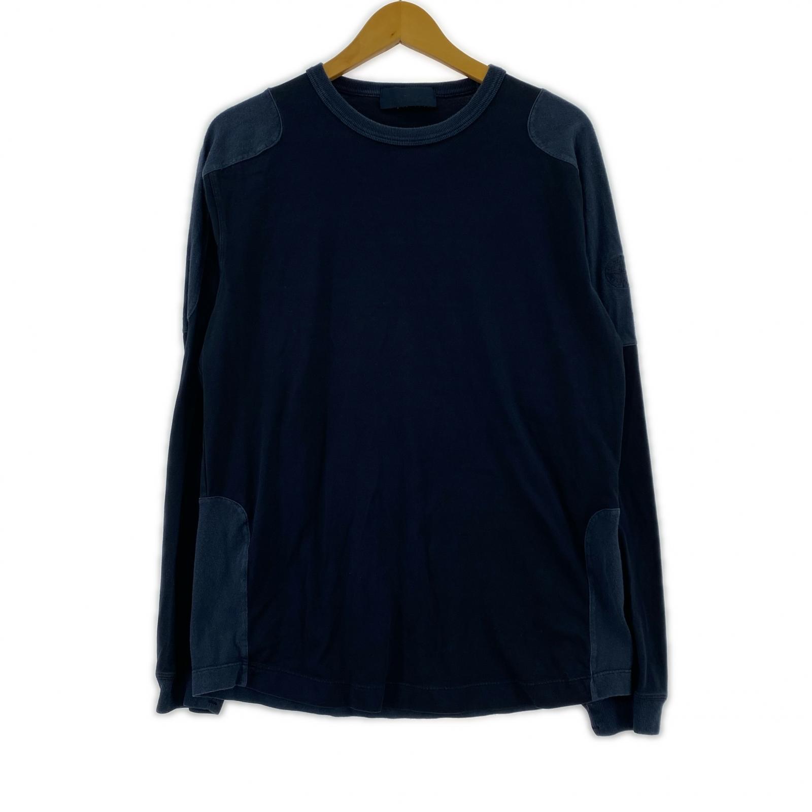 長袖Tシャツ 18SS GHOST PIECE Crewneck T-shirt 紺 (S) S ネイビー
