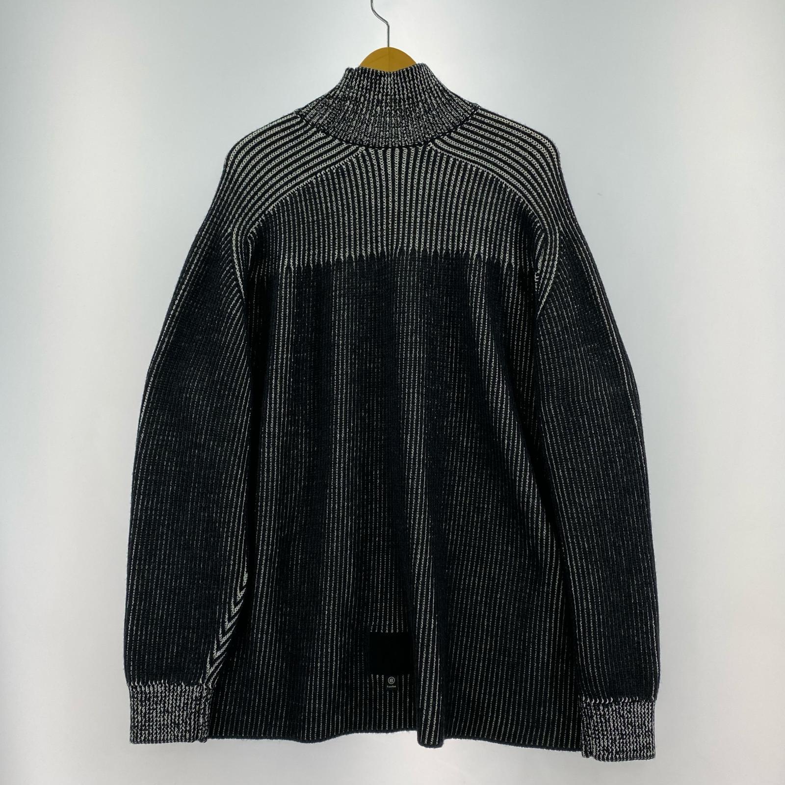 ニット 22AW ambient ribbed knit(3) 3 ブラック