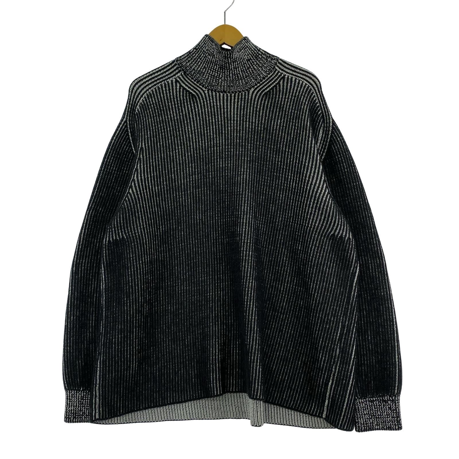 ニット 22AW ambient ribbed knit(3) 3 ブラック