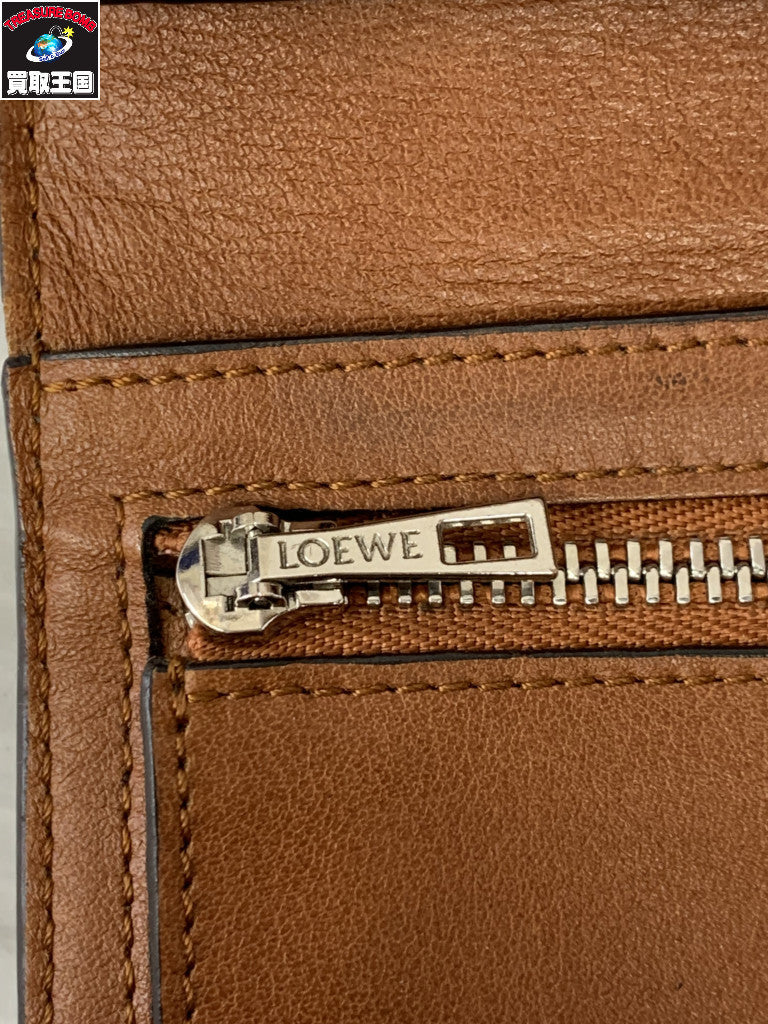 LOEWE バーティカルウォレット ラージ ネイビー